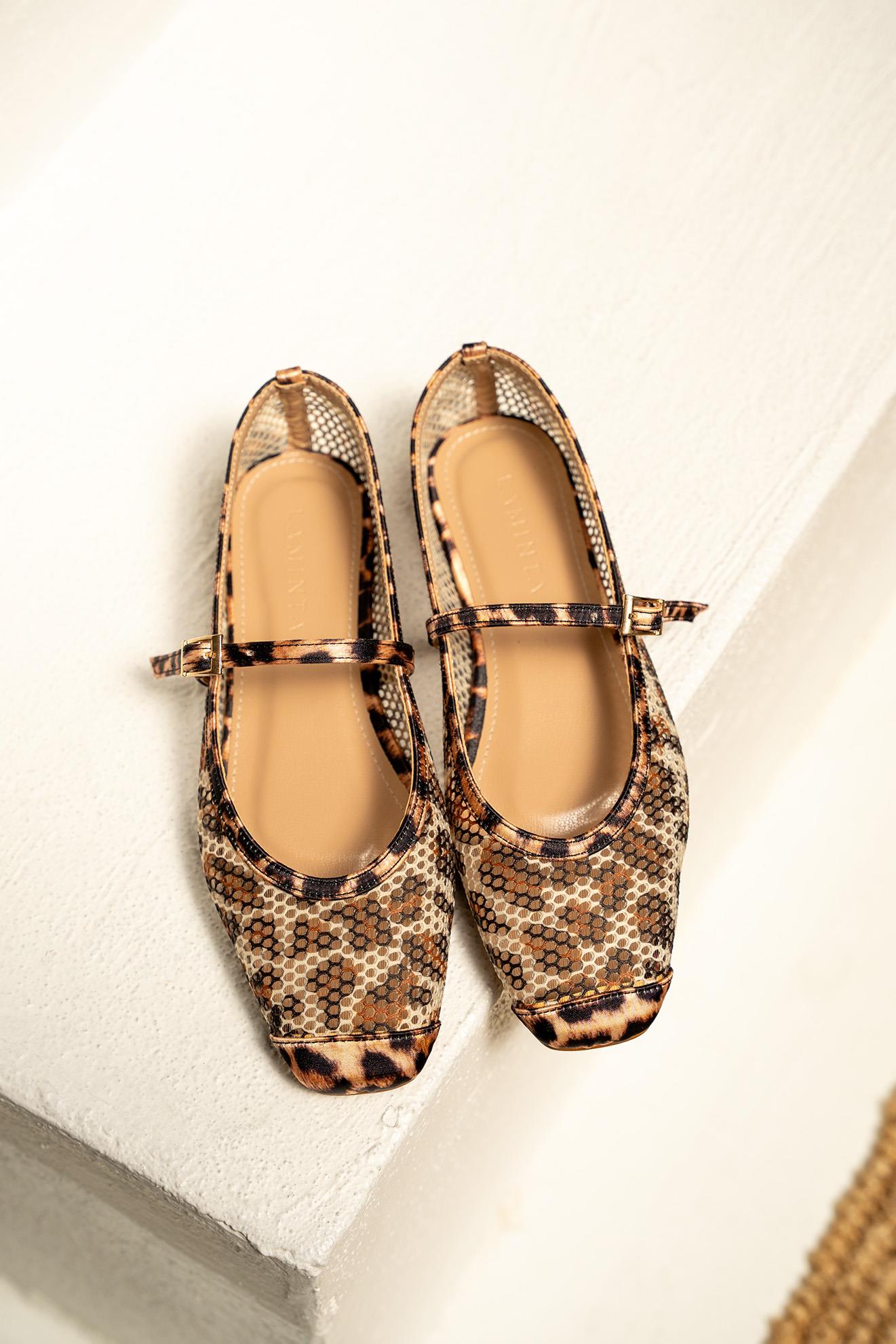 Monix Leopar Detaylı Tokalı Babet - LEOPAR