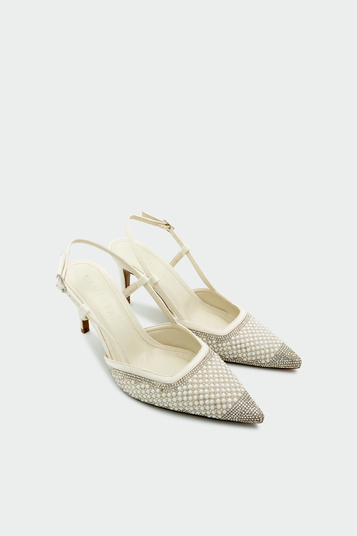 İnzagi Taş İşleme Detaylı Kadın Topuklu Ayakkabı - SEDEF