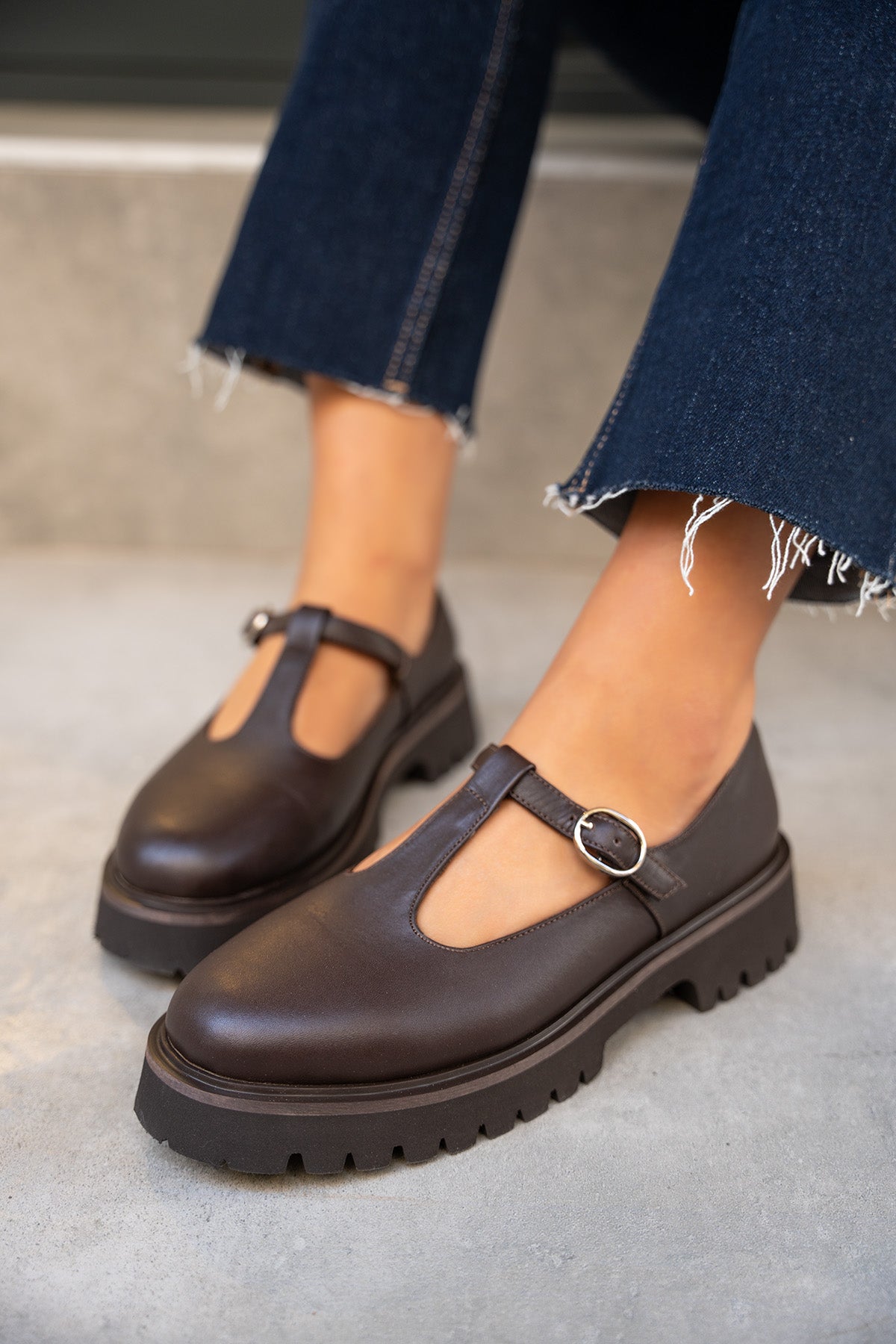 Rikos Hakiki Deri Klasik Ayakkabı - ACI KAHVE