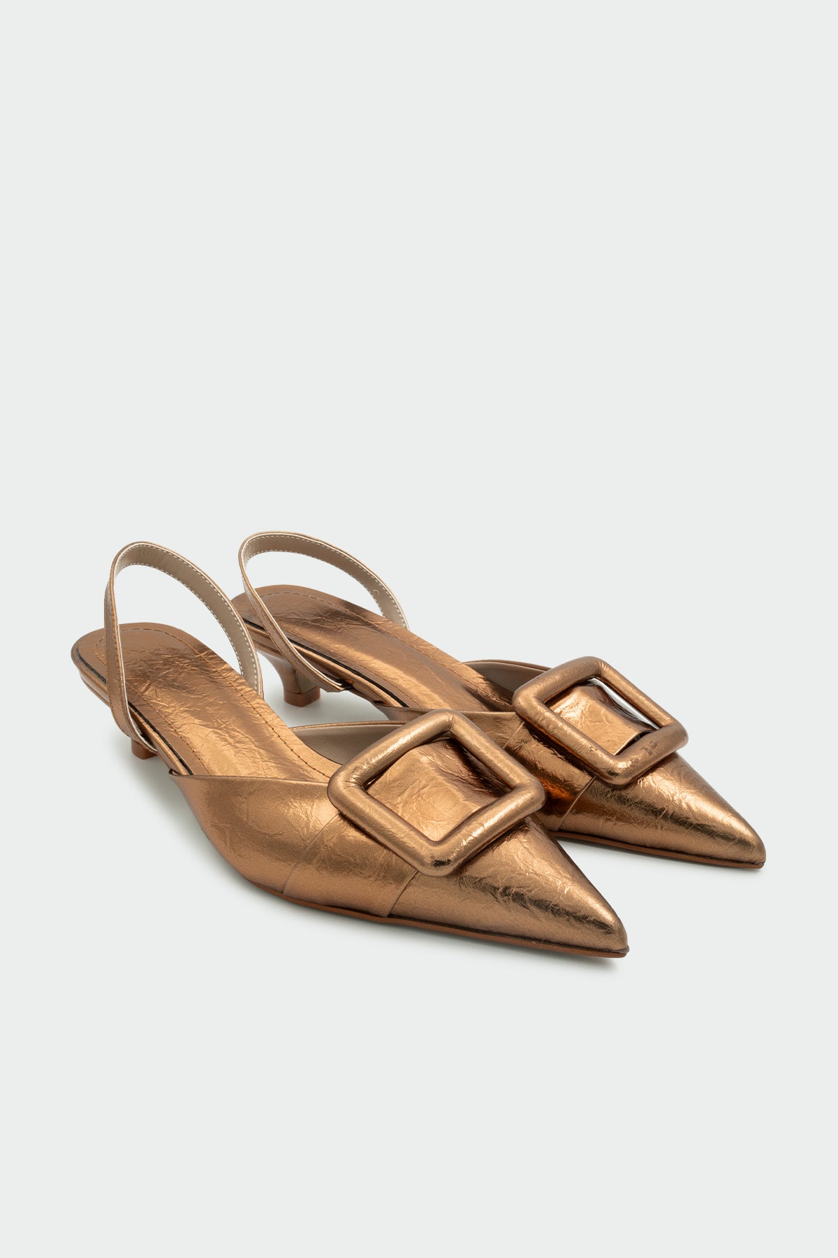 Nicole Tokalı Topuklu Ayakkabı - BAKIR