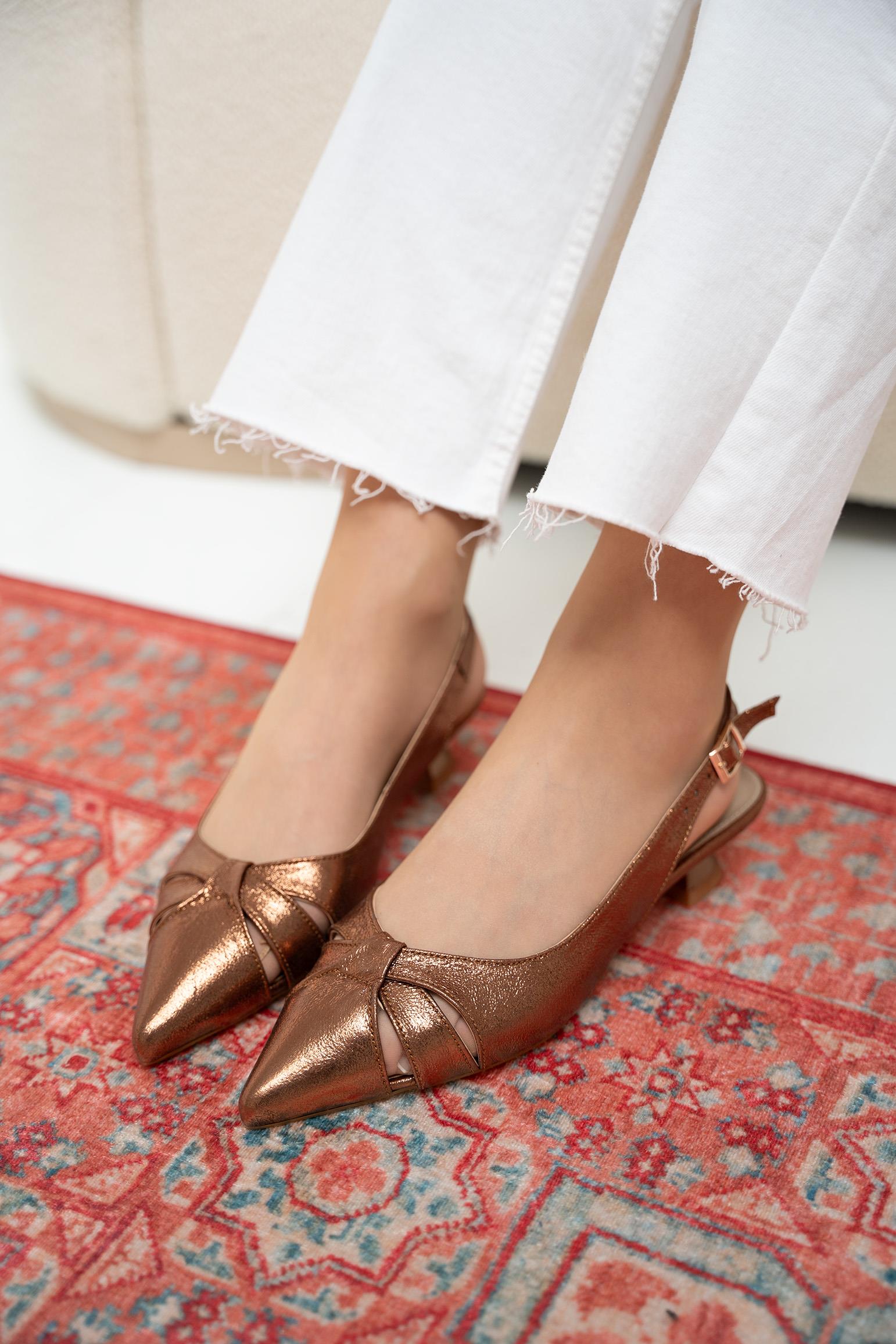 KENDAL TOPUKLU AYAKKABI - BRONZ