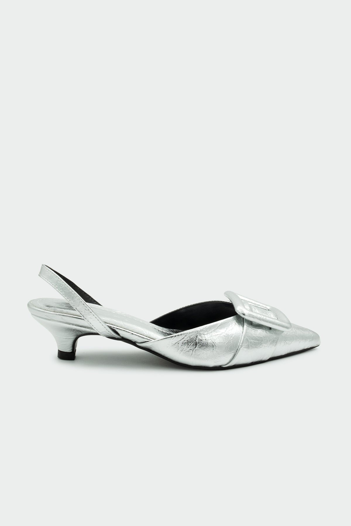 Nicole Tokalı Topuklu Ayakkabı - Silver