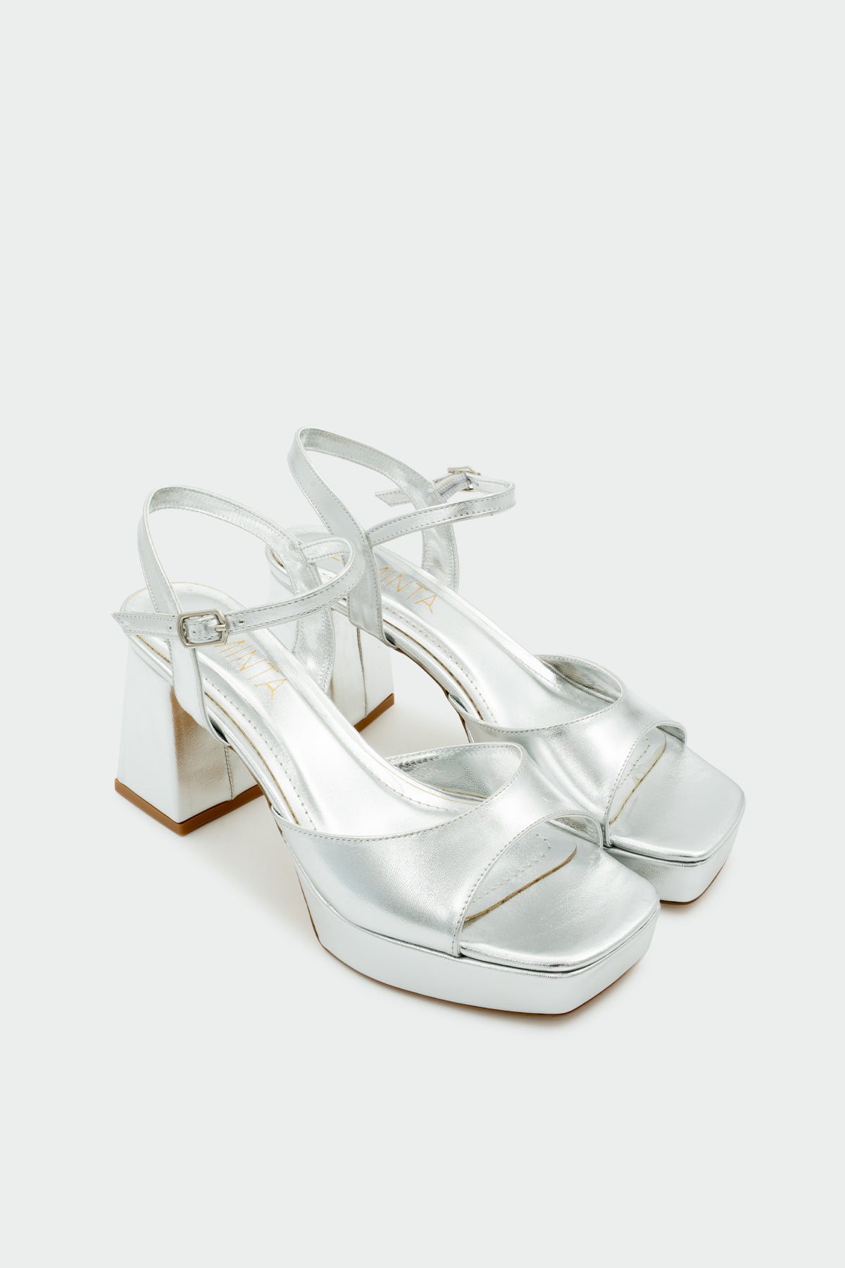 Reese Platform Abiye Kadın Topuklu Ayakkabı - Silver