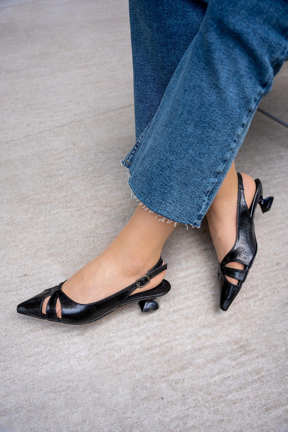 KENDAL TOPUKLU AYAKKABI - SİYAH