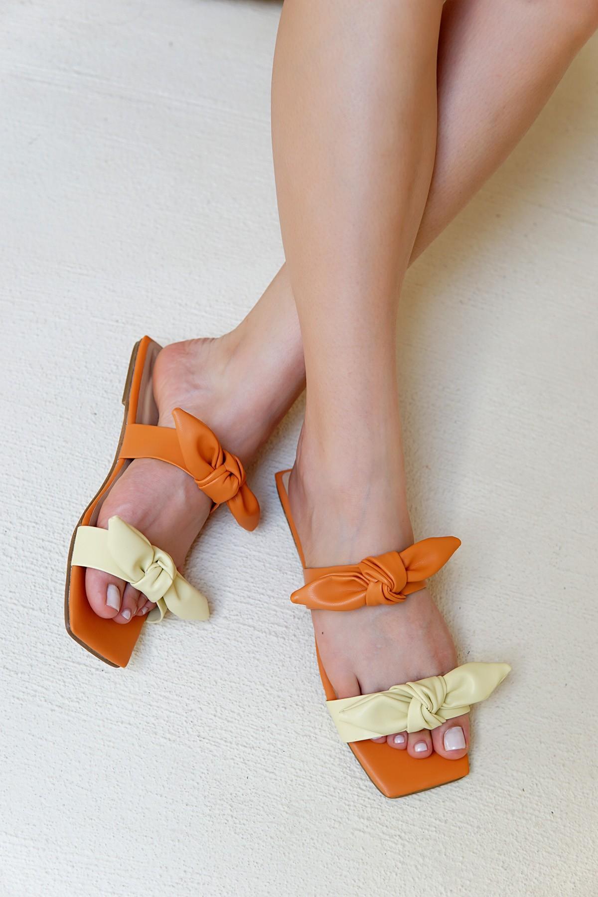 FANCİE FİYONKLU TERLİK - TURUNCU SARI