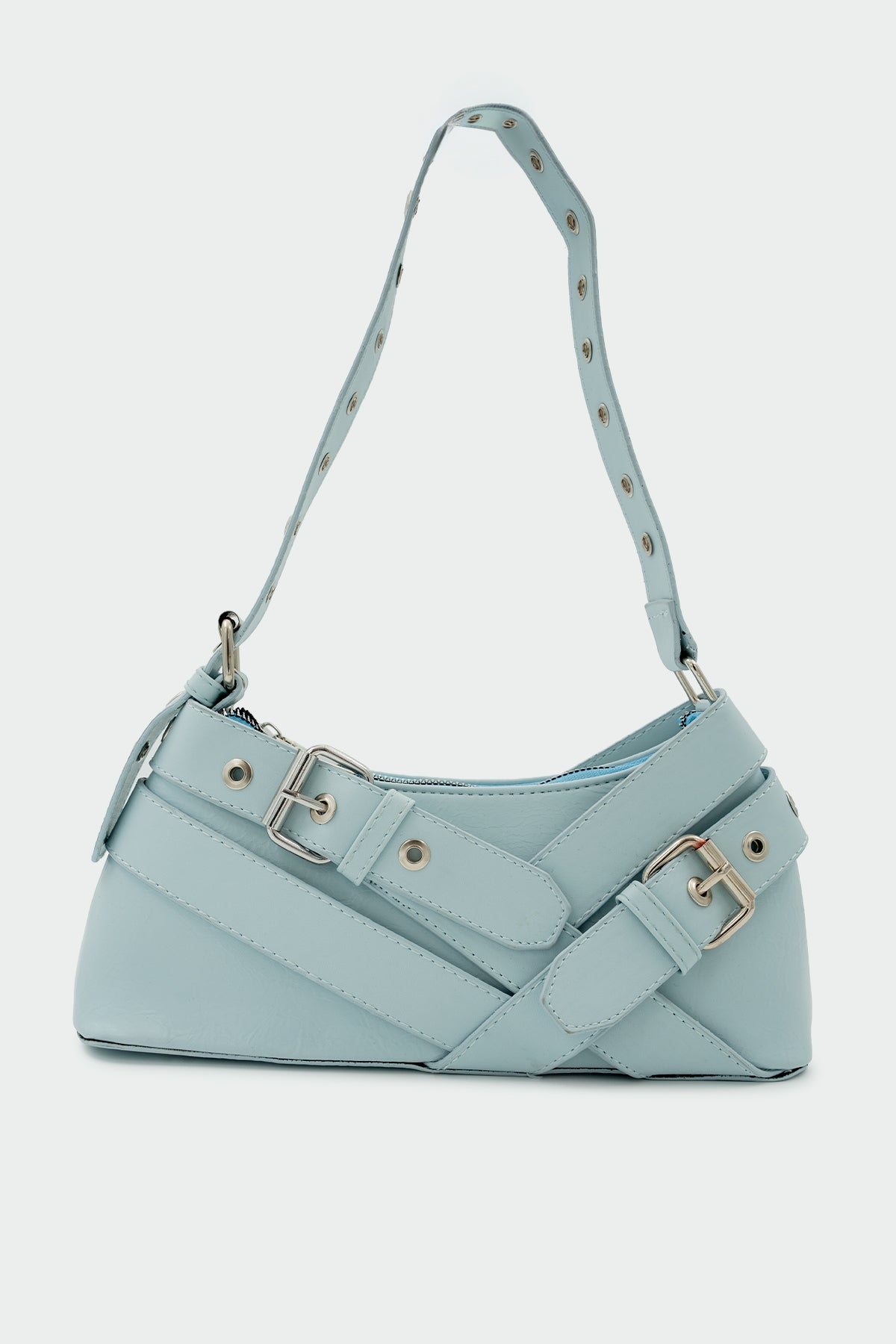 Fred Toka Detaylı Kadın Baget Çanta - Mavi