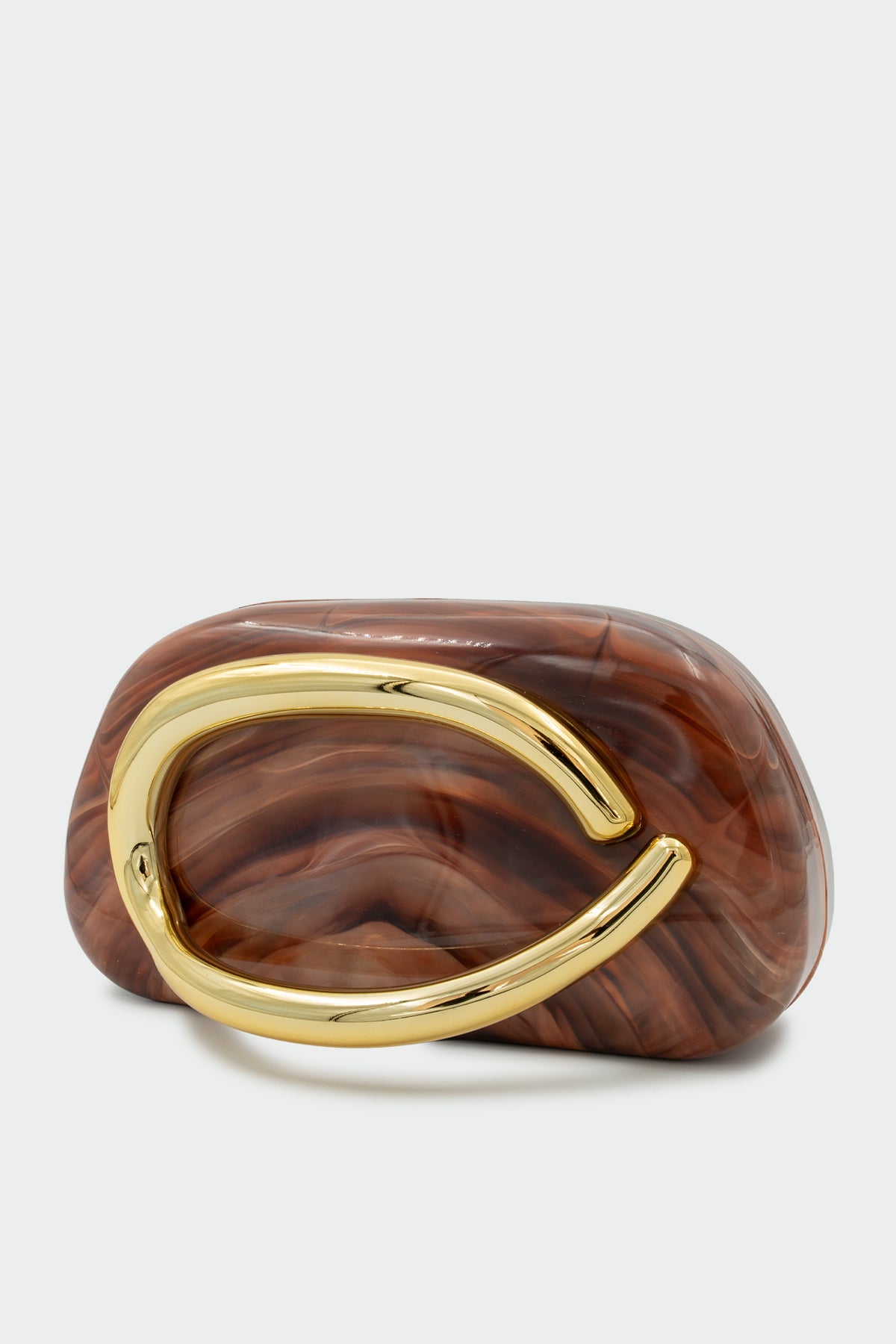 Pax Aksesuar Detaylı Kadın Clutch Çanta - KAHVE