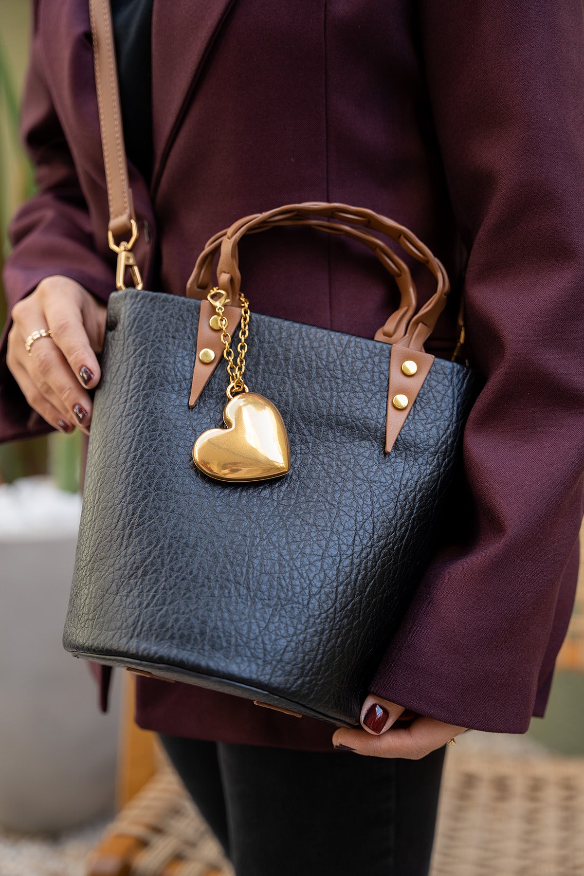 Deks Çapraz Çanta - SİYAH