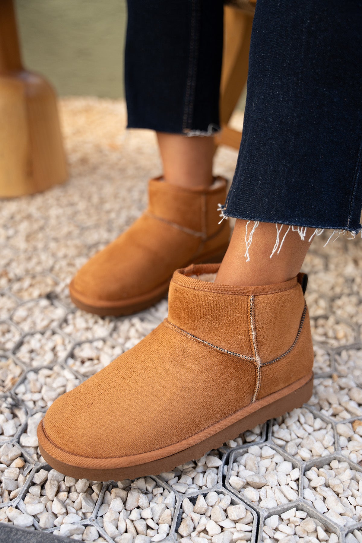 Toxy Kürklü Bot - TABA SÜET