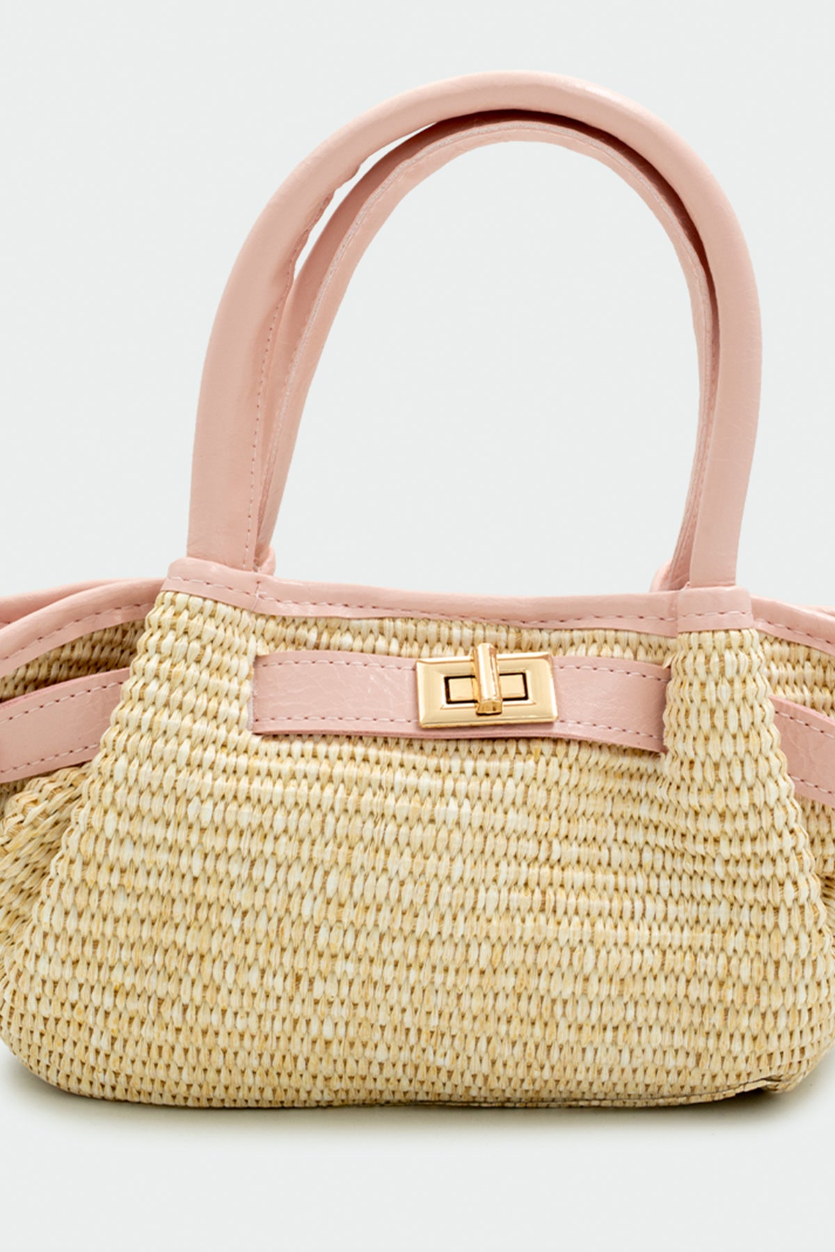 Edge Mini Hasır Çapraz Çanta - PUDRA
