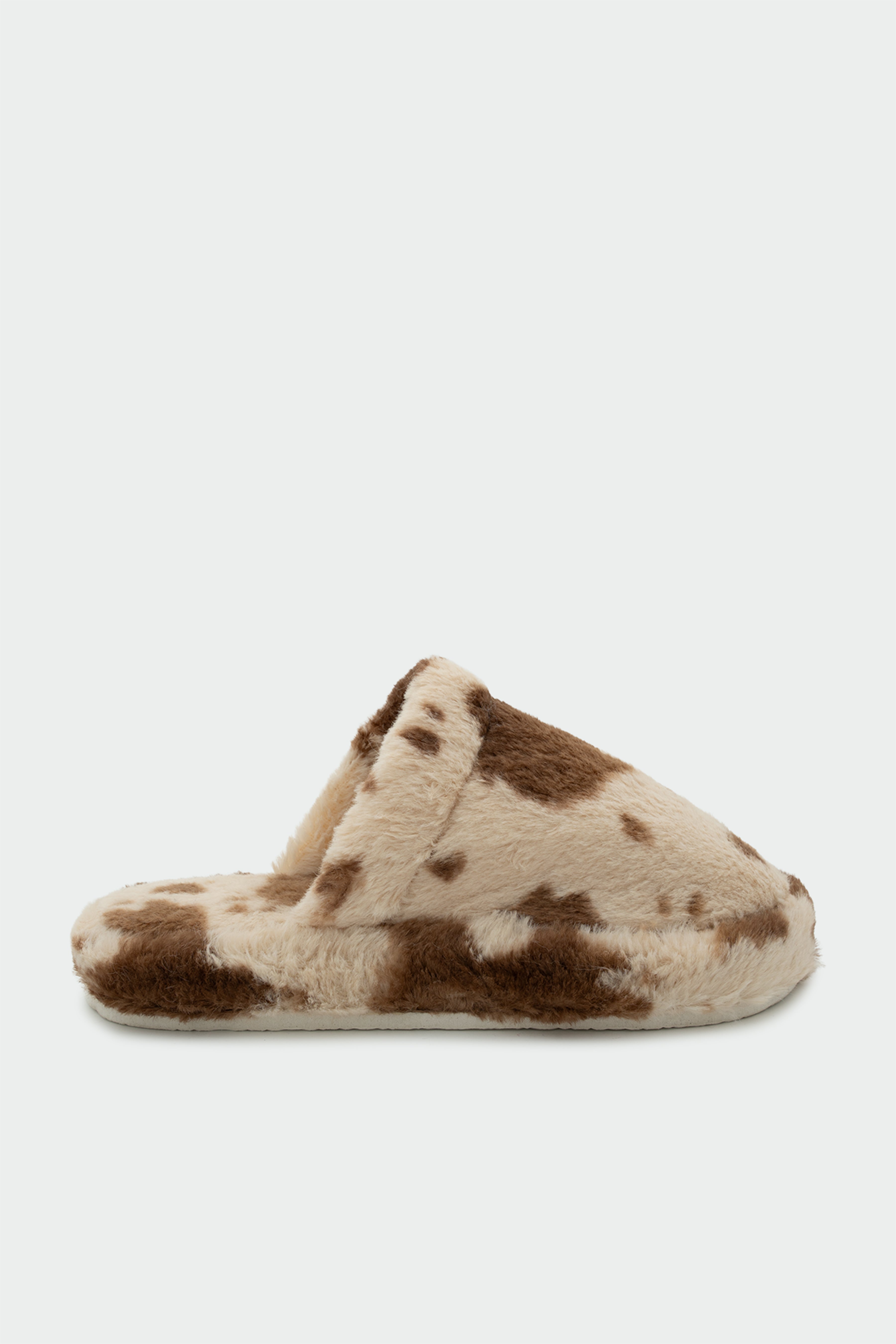 Rapapa Benekli Ev Terliği - KAHVE