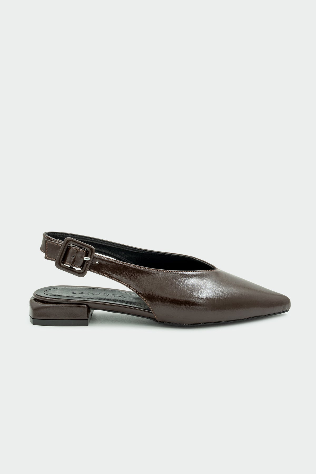 Onic Toka Detaylı Kadın Düz Babet - ACI KAHVE