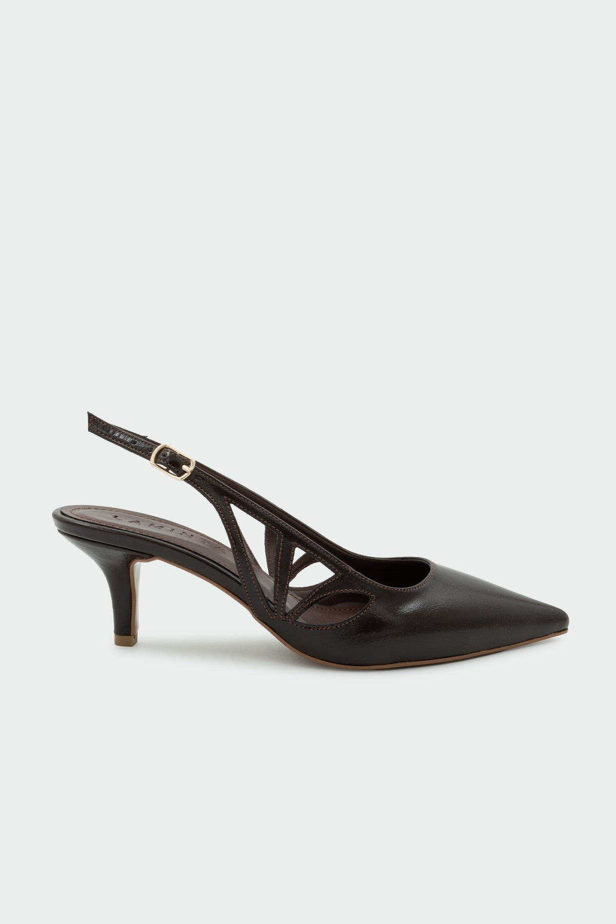 Ralph Asimetrik Kesim Kadın Topuklu Ayakkabı - ACI KAHVE