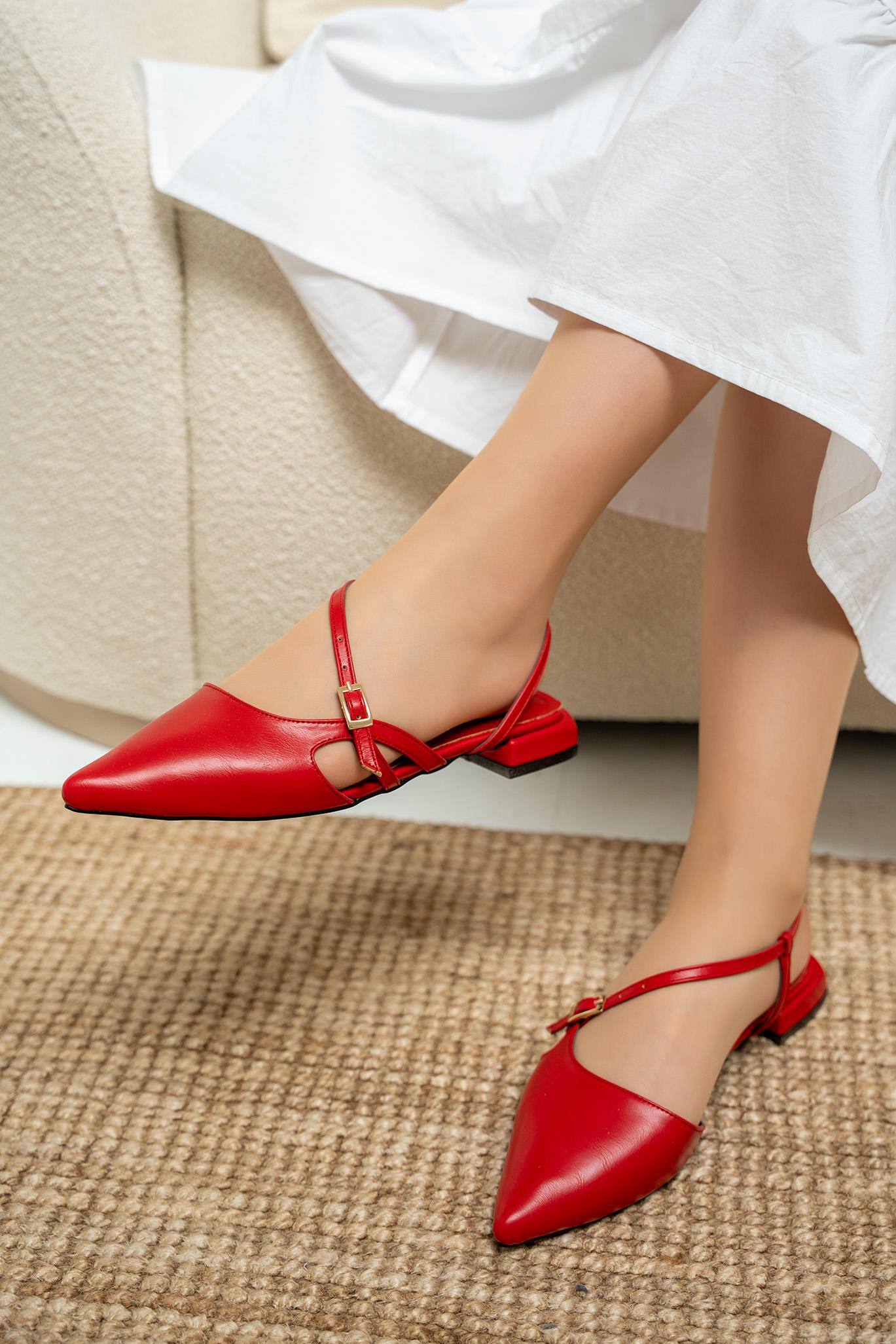 Scrup Tokalı Babet - KIRMIZI