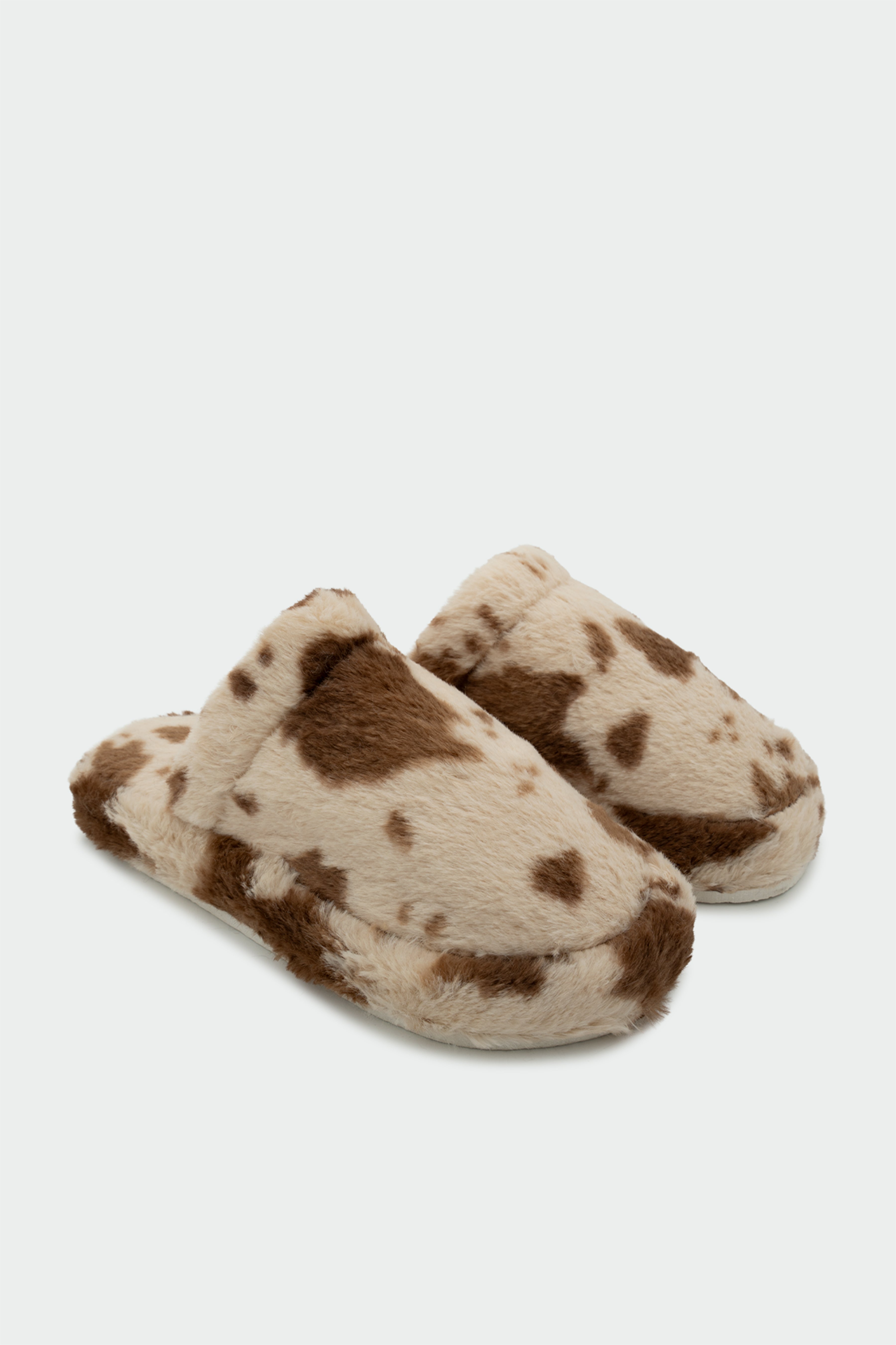 Rapapa Benekli Ev Terliği - KAHVE