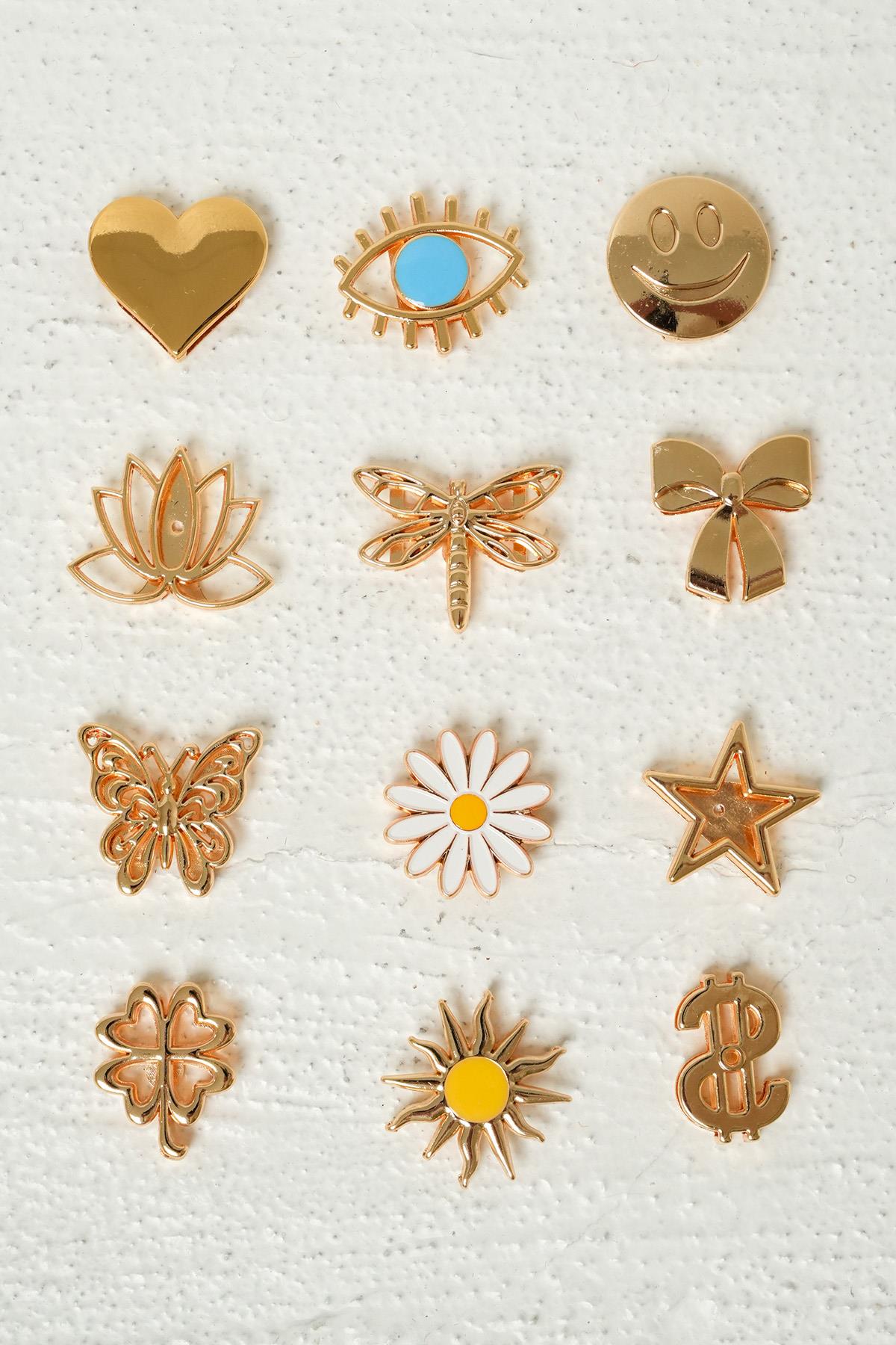 Vincenzo Charm Detaylı Hasır Terlik - EKRU