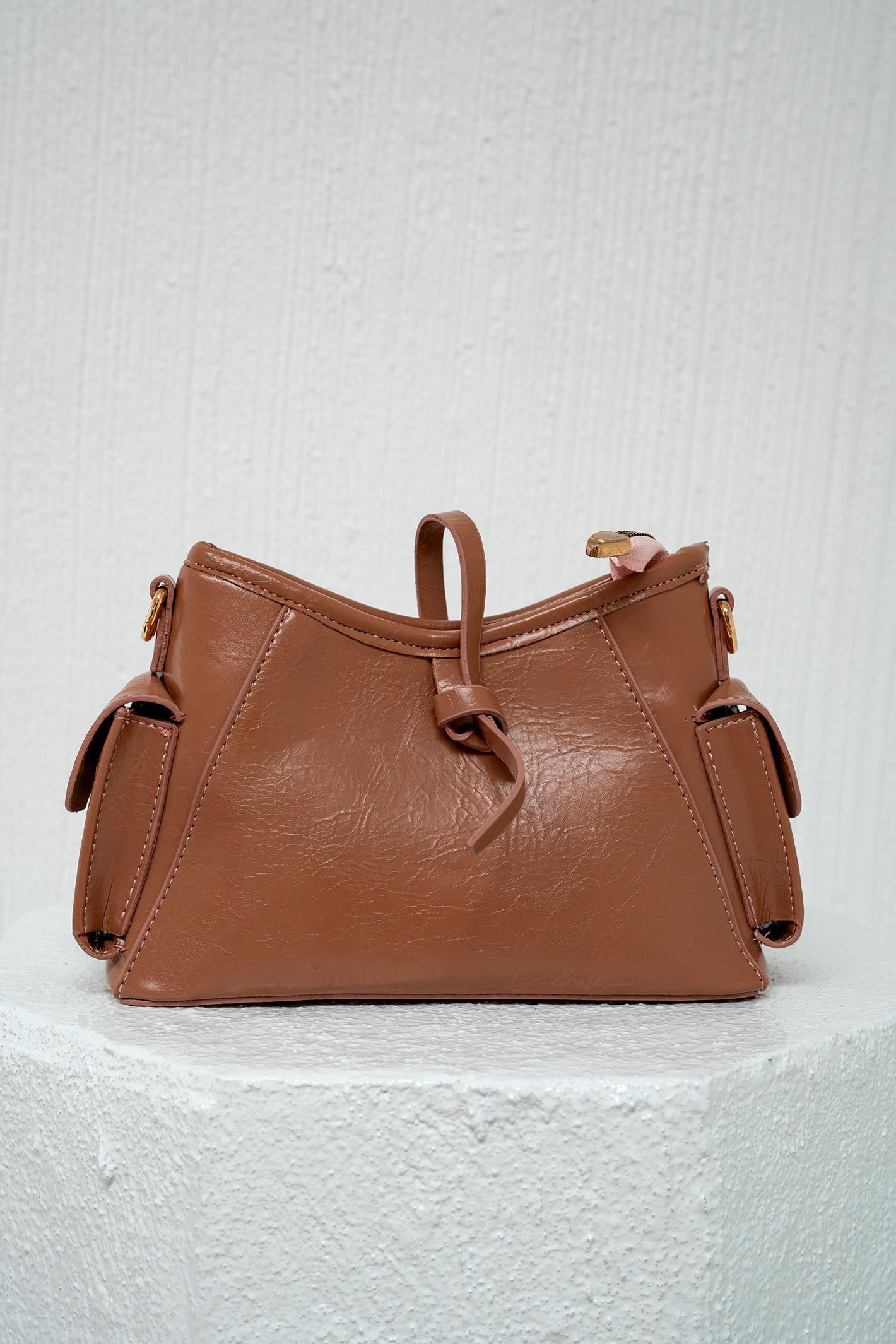 Dori Cep Detaylı Çanta - CAMEL