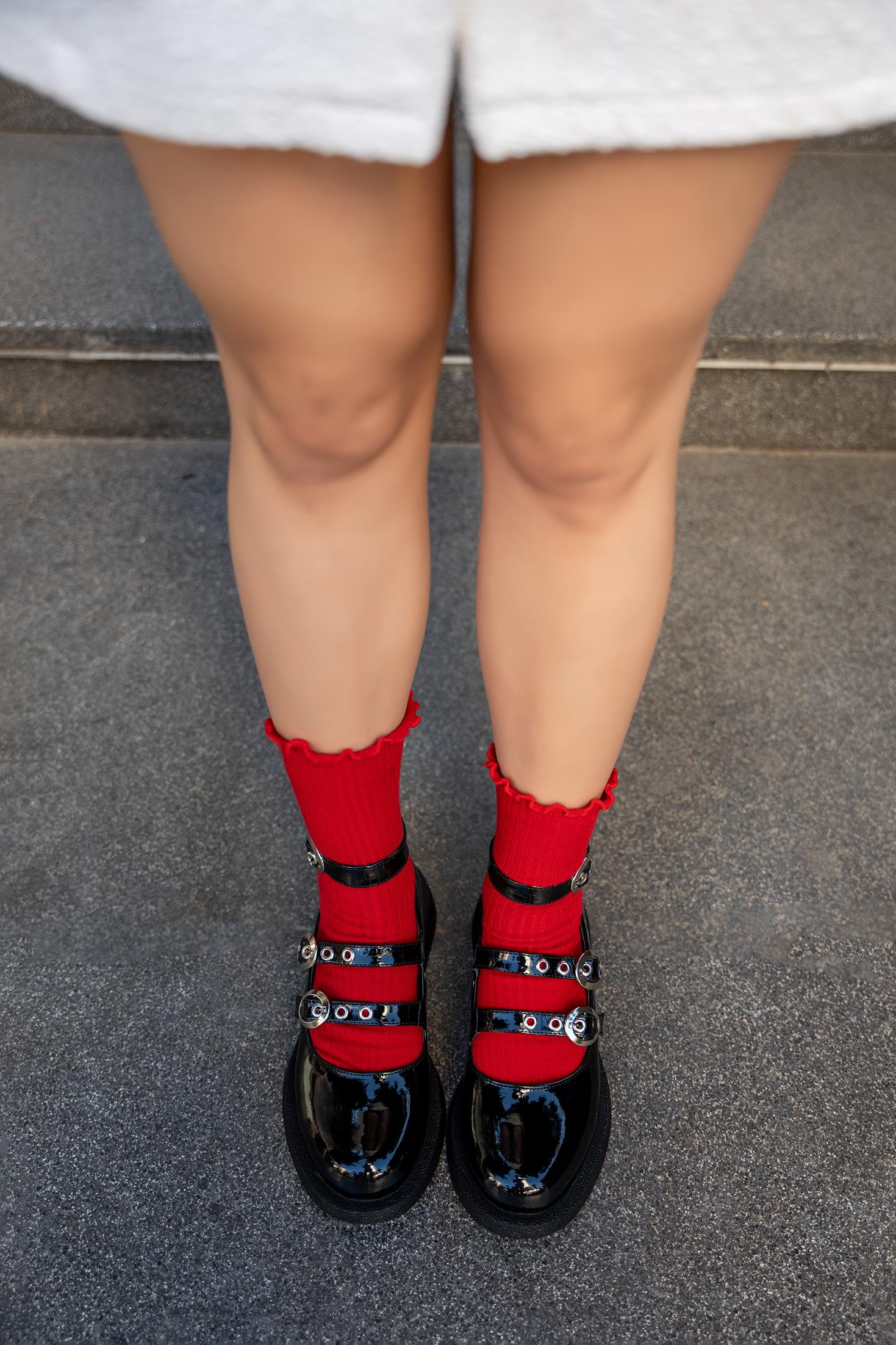 CİNTİA KEMER DETAYLI AYAKKABI - SİYAH RUGAN