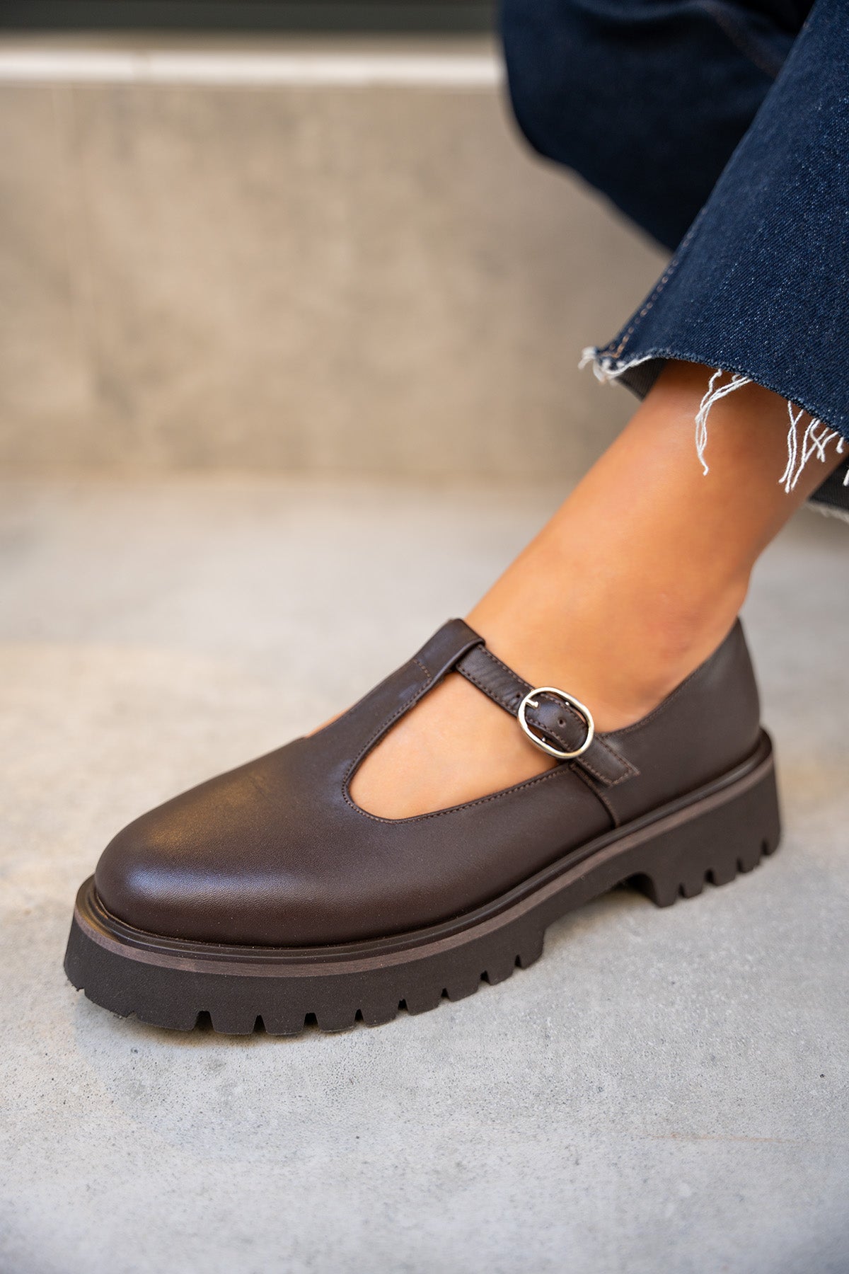 Rikos Hakiki Deri Klasik Ayakkabı - ACI KAHVE