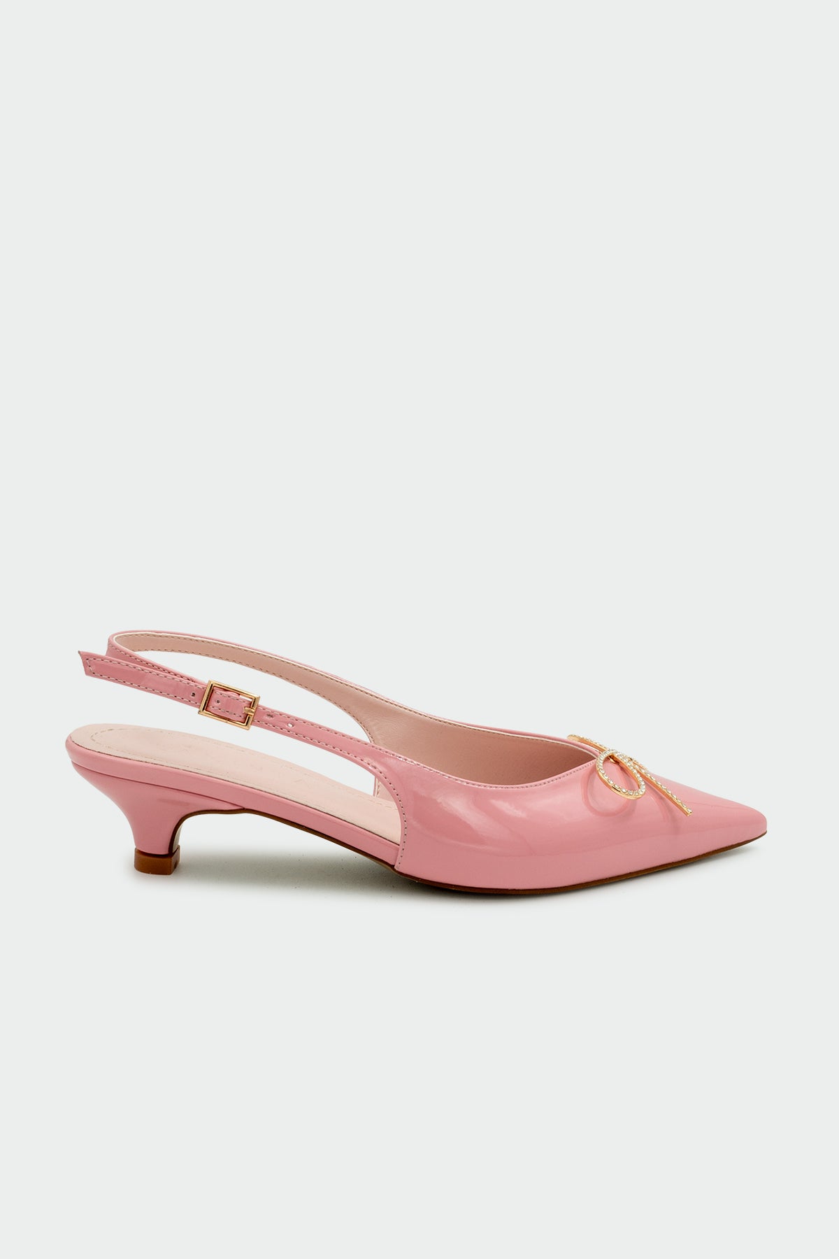 Tua Fiyonk Detaylı Kadın Topuklu Ayakkabı - PUDRA RUGAN