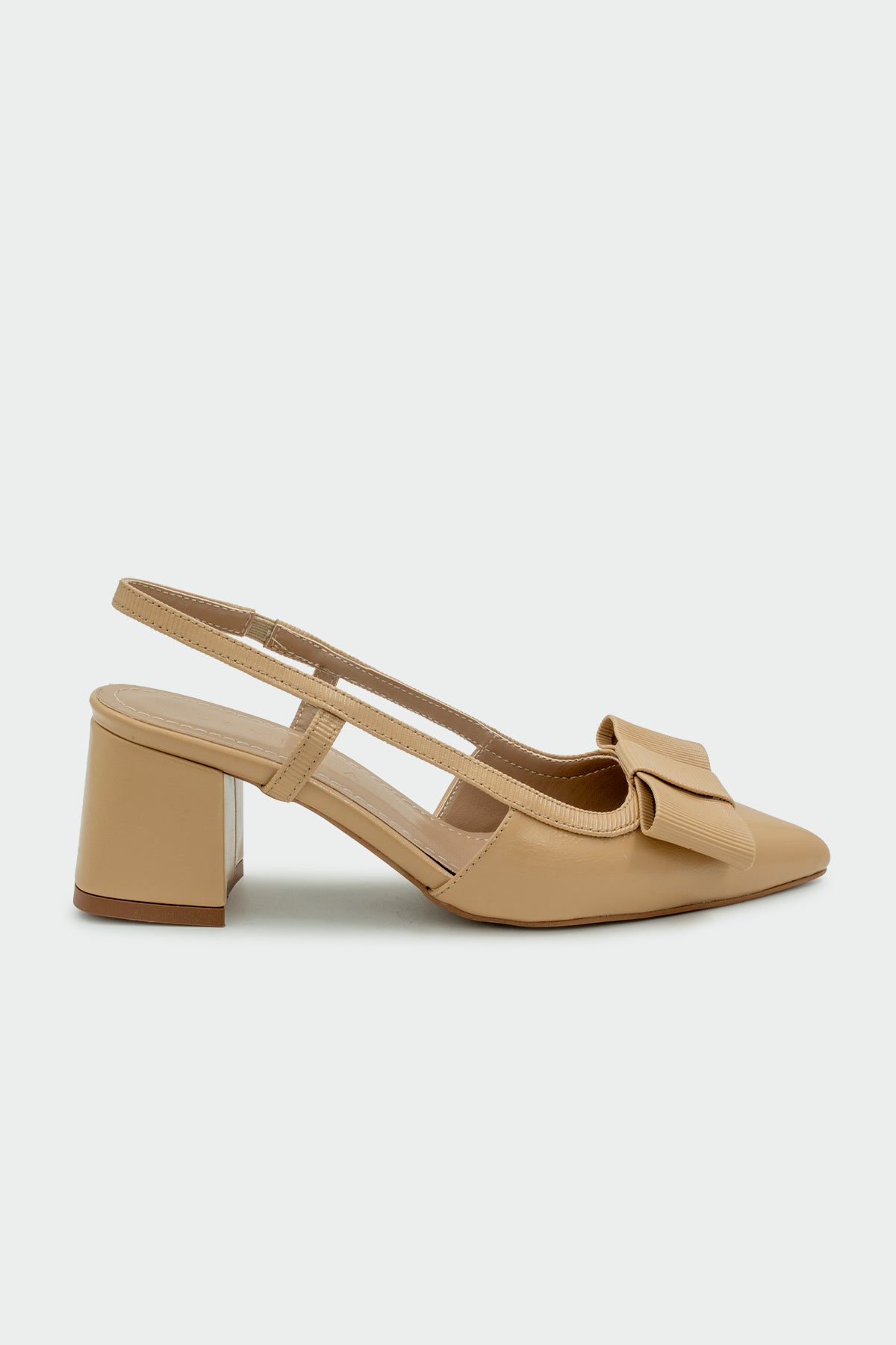 Forza Fiyonk Detaylı Kadın Topuklu Ayakkabı - CAMEL