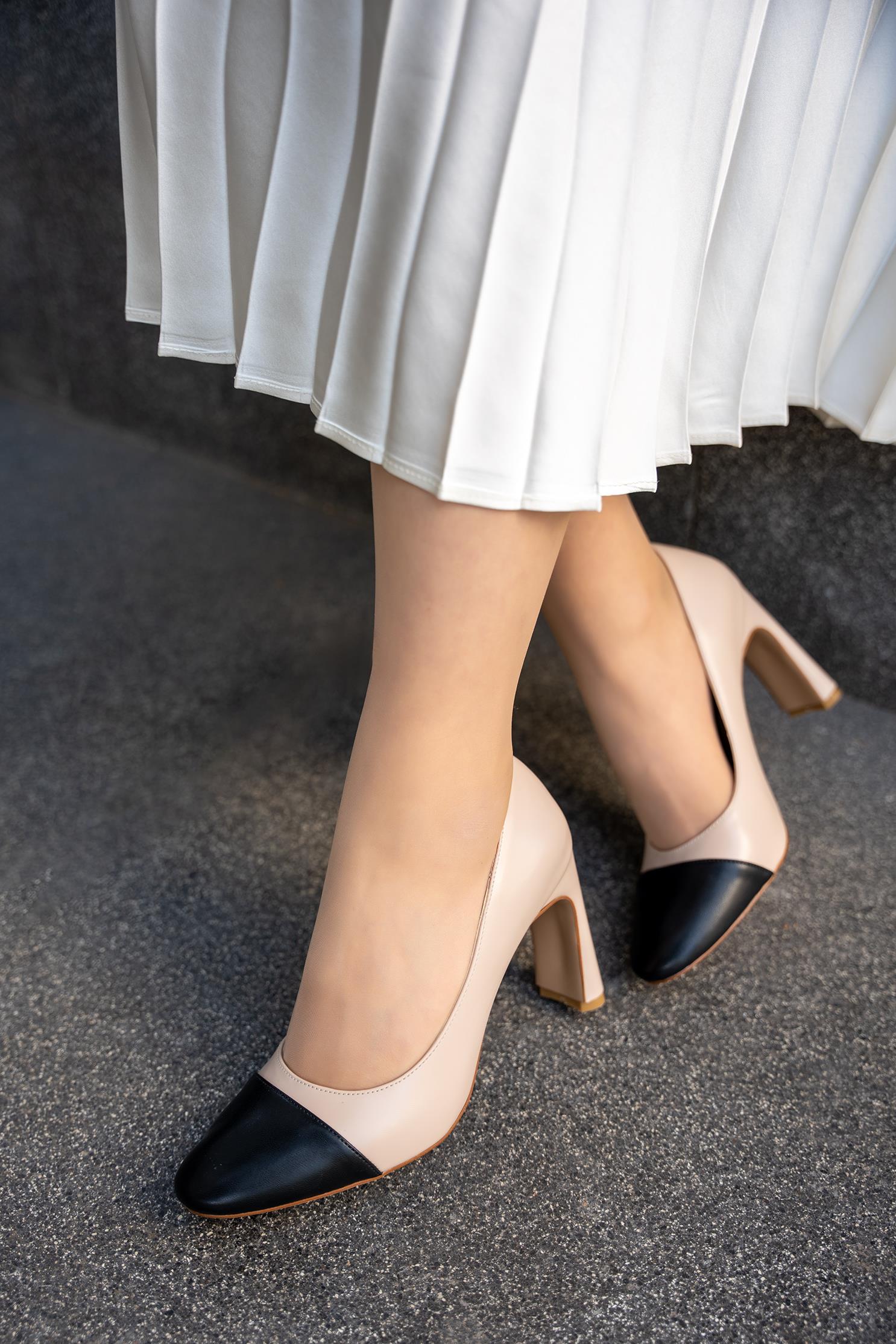 THEDA TOPUKLU AYAKKABI - NUDE