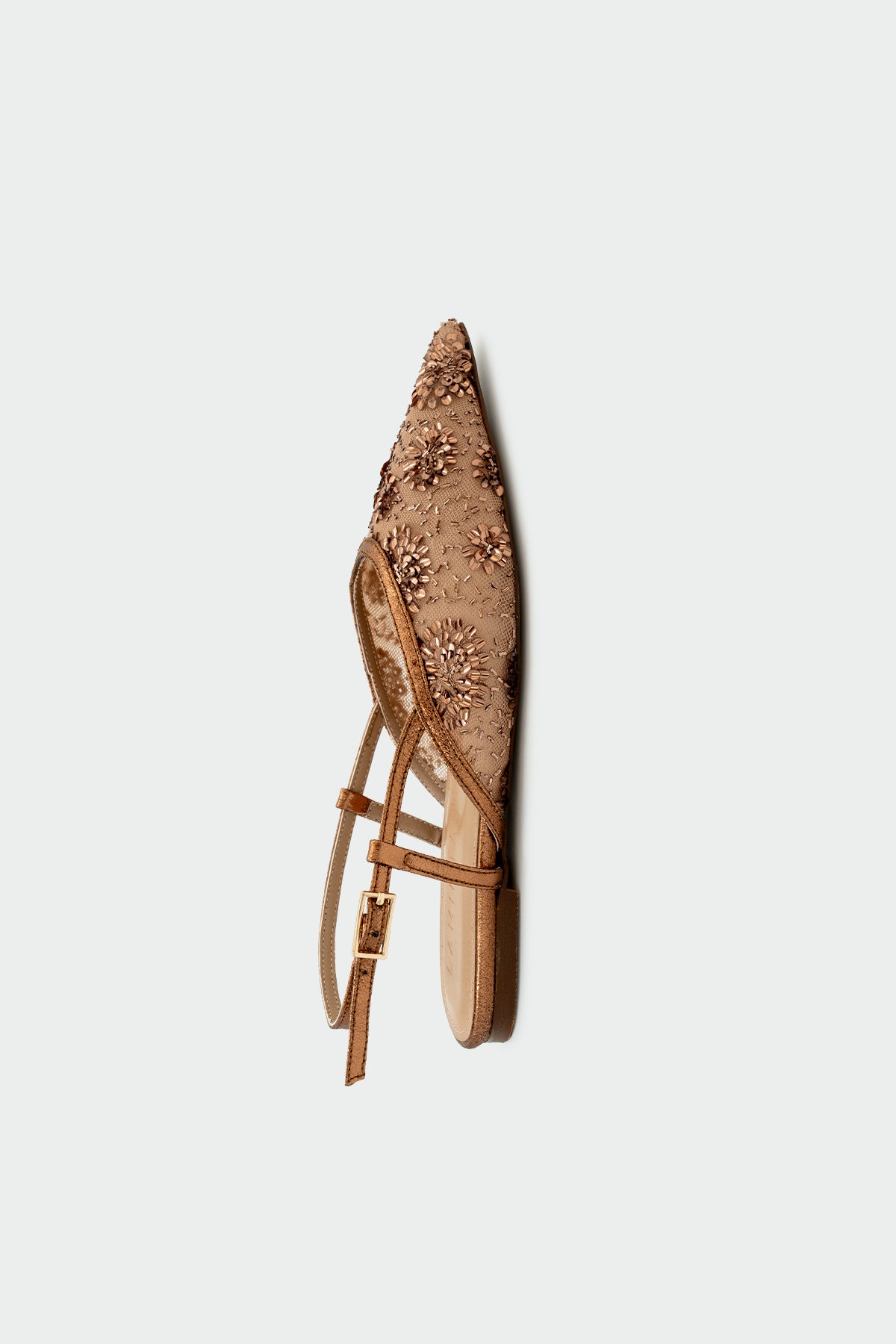 Grock İşleme Detaylı Kadın Babet - BAKIR