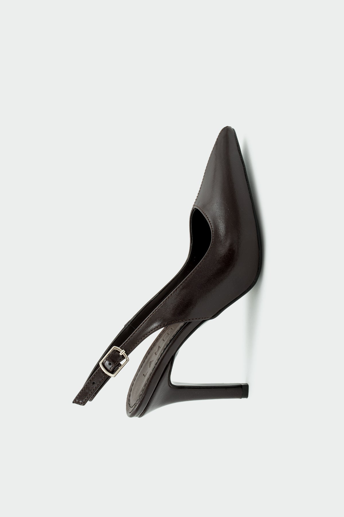 Orika Dikiş Detaylı Kadın Topuklu Ayakkabı - ACI KAHVE