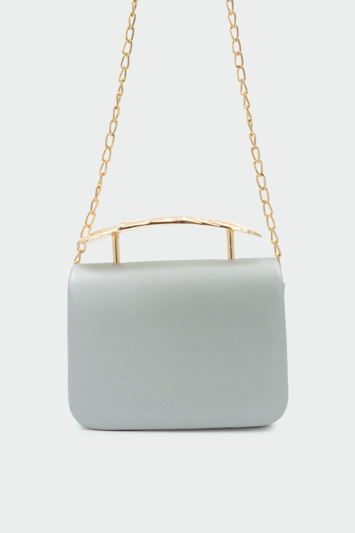 Jesy Gold Aksesuarlı Çapraz Kadın Çanta - GRİ