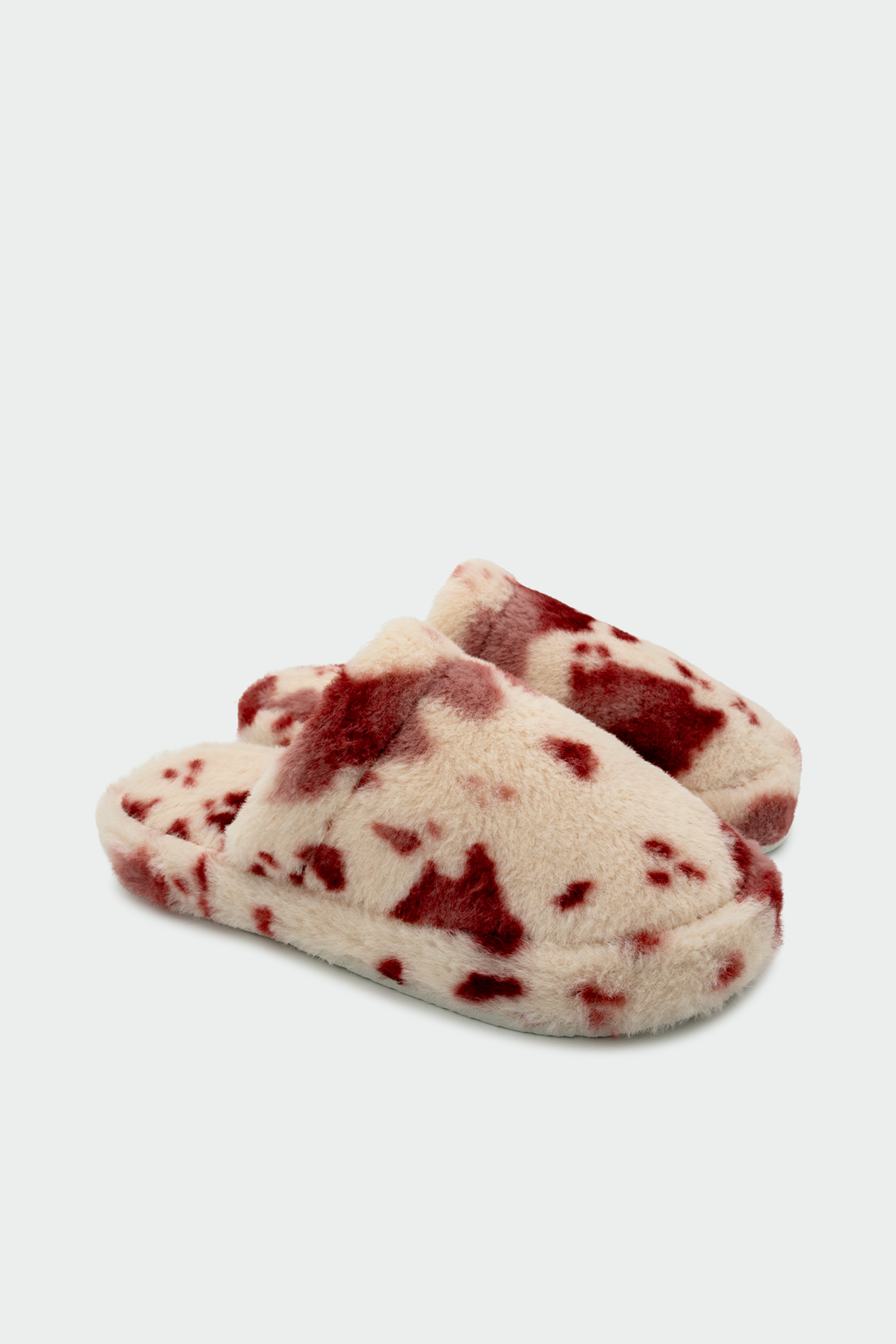 Rapapa Benekli Ev Terliği - BORDO