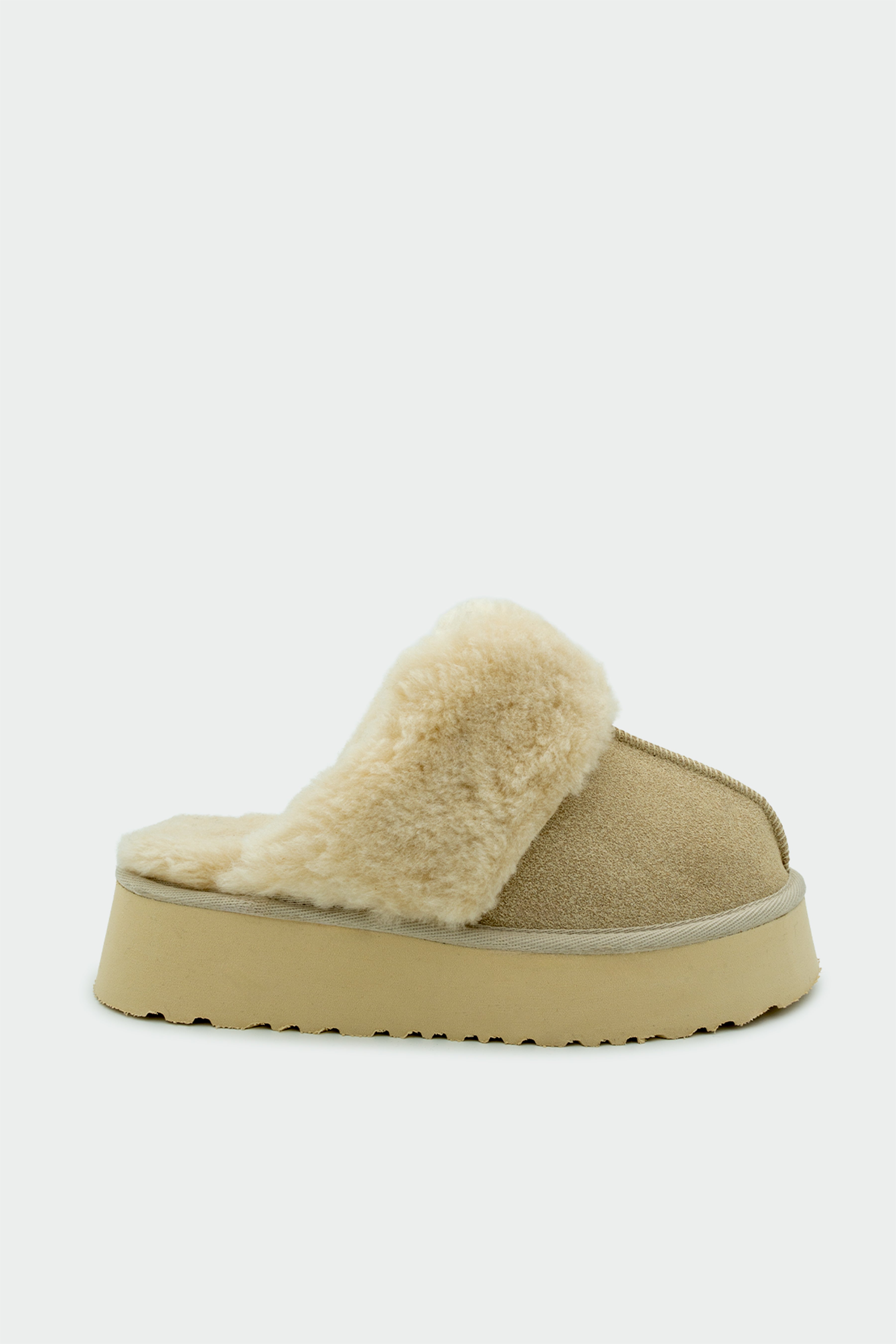 Rover Tüylü Terlik - BEJ