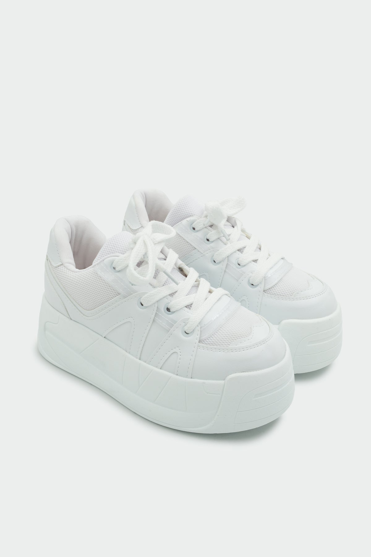 Dorty Yüksek Taban Kadın Spor Ayakkabı - BEYAZ
