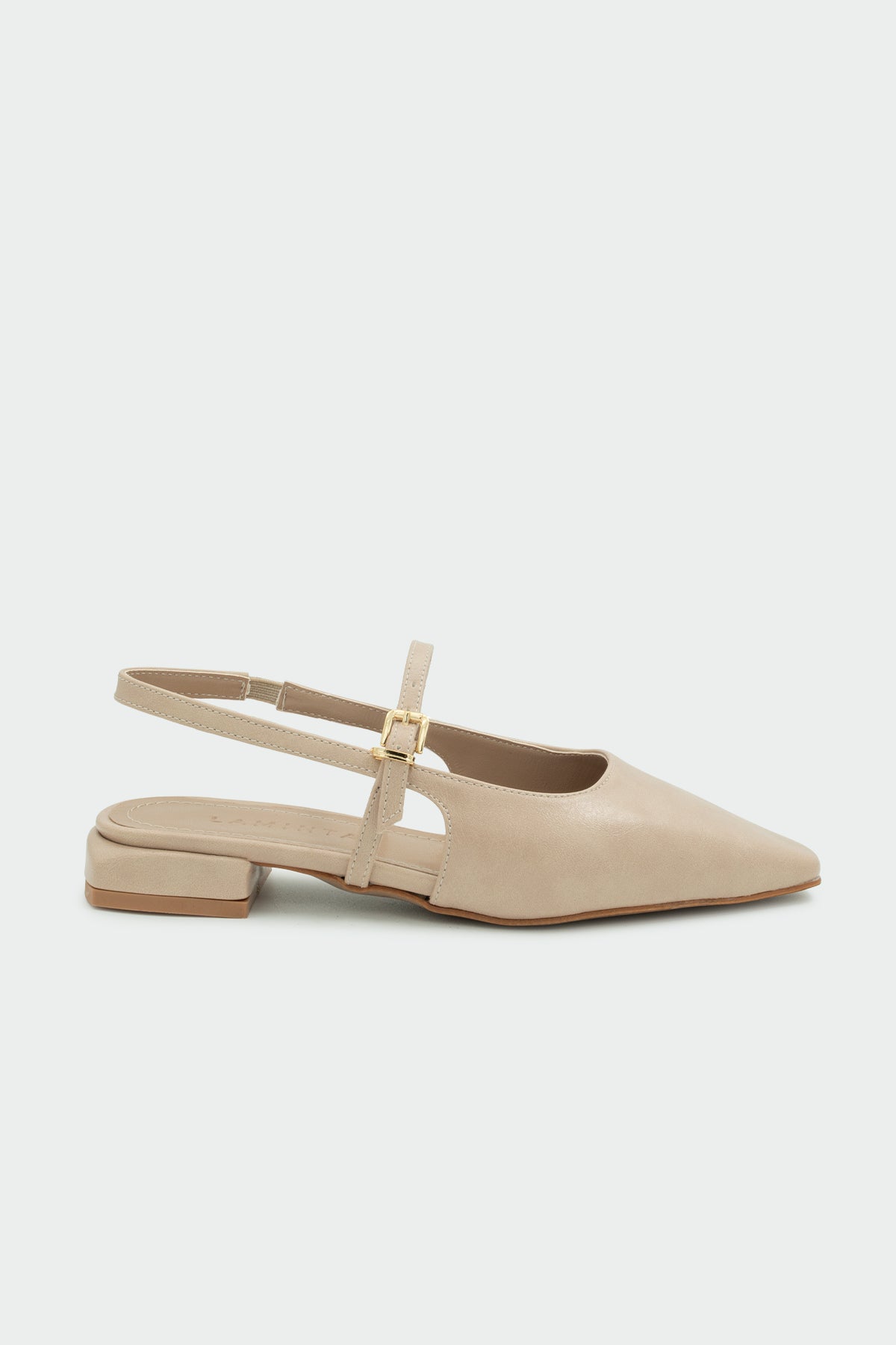 Noir Toka Detaylı Kadın Babet - NUDE