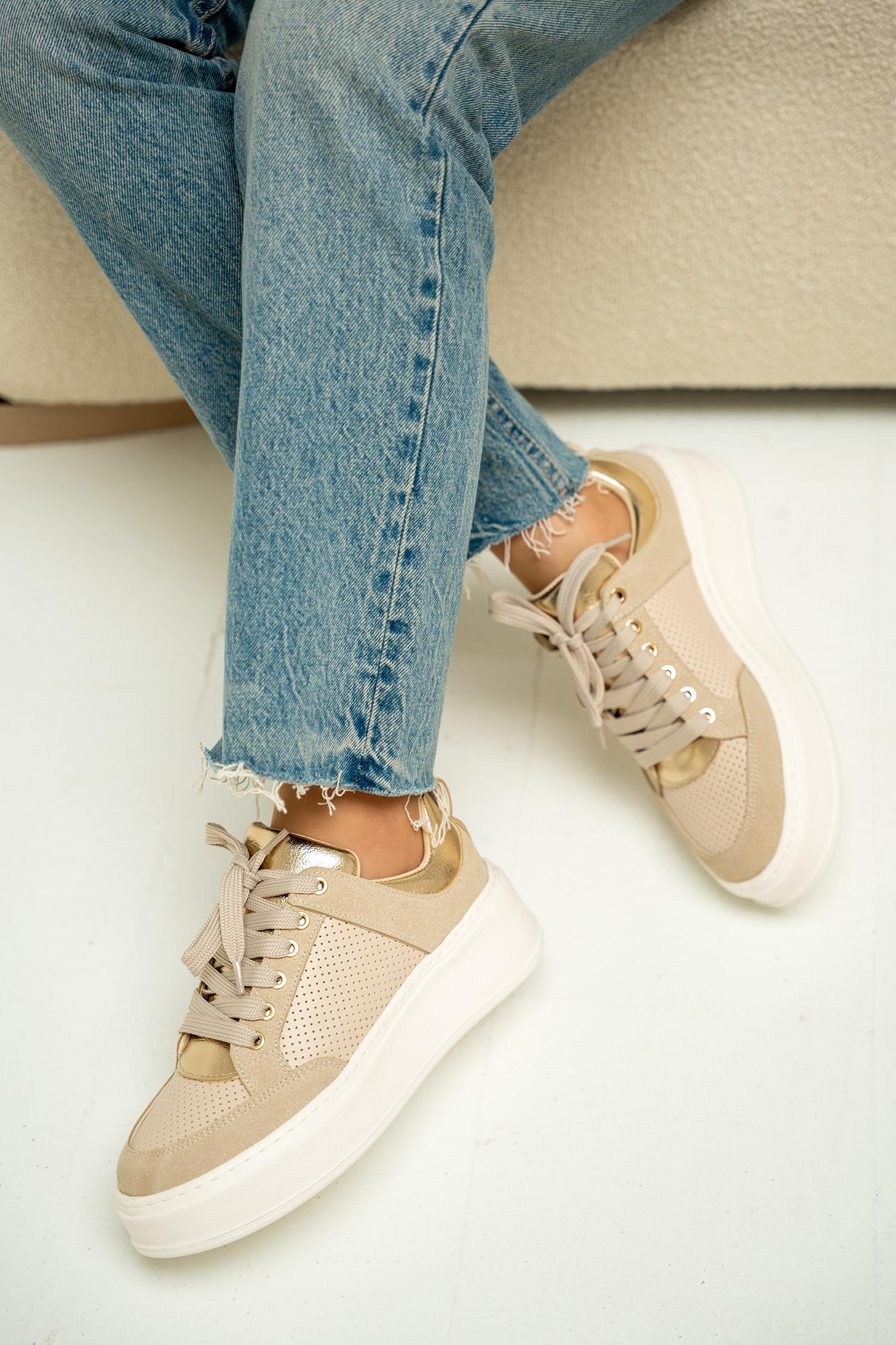 Patos Kadın Spor Ayakkabı - GOLD