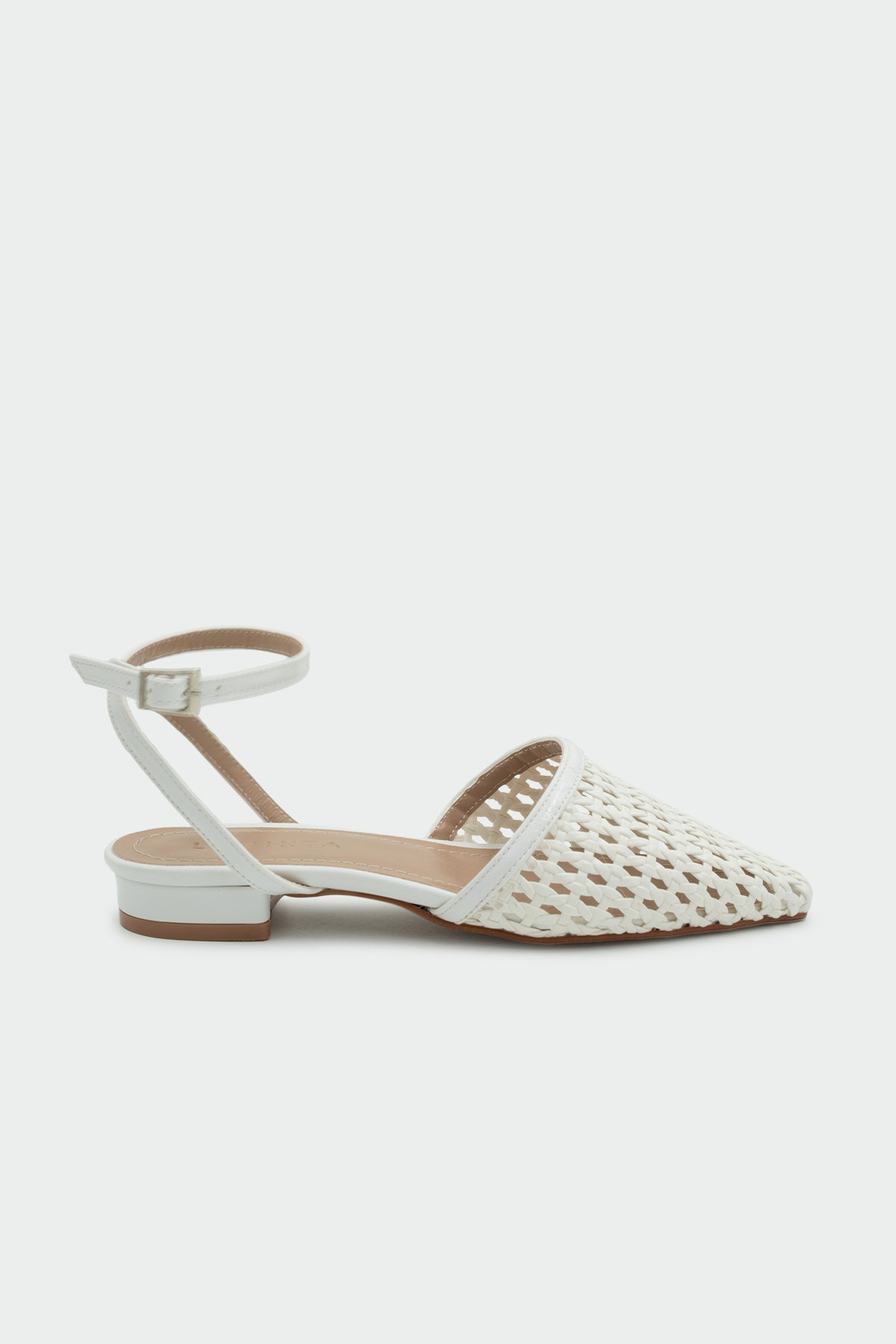 Majesty Örgü Detaylı Kadın Babet - BEYAZ