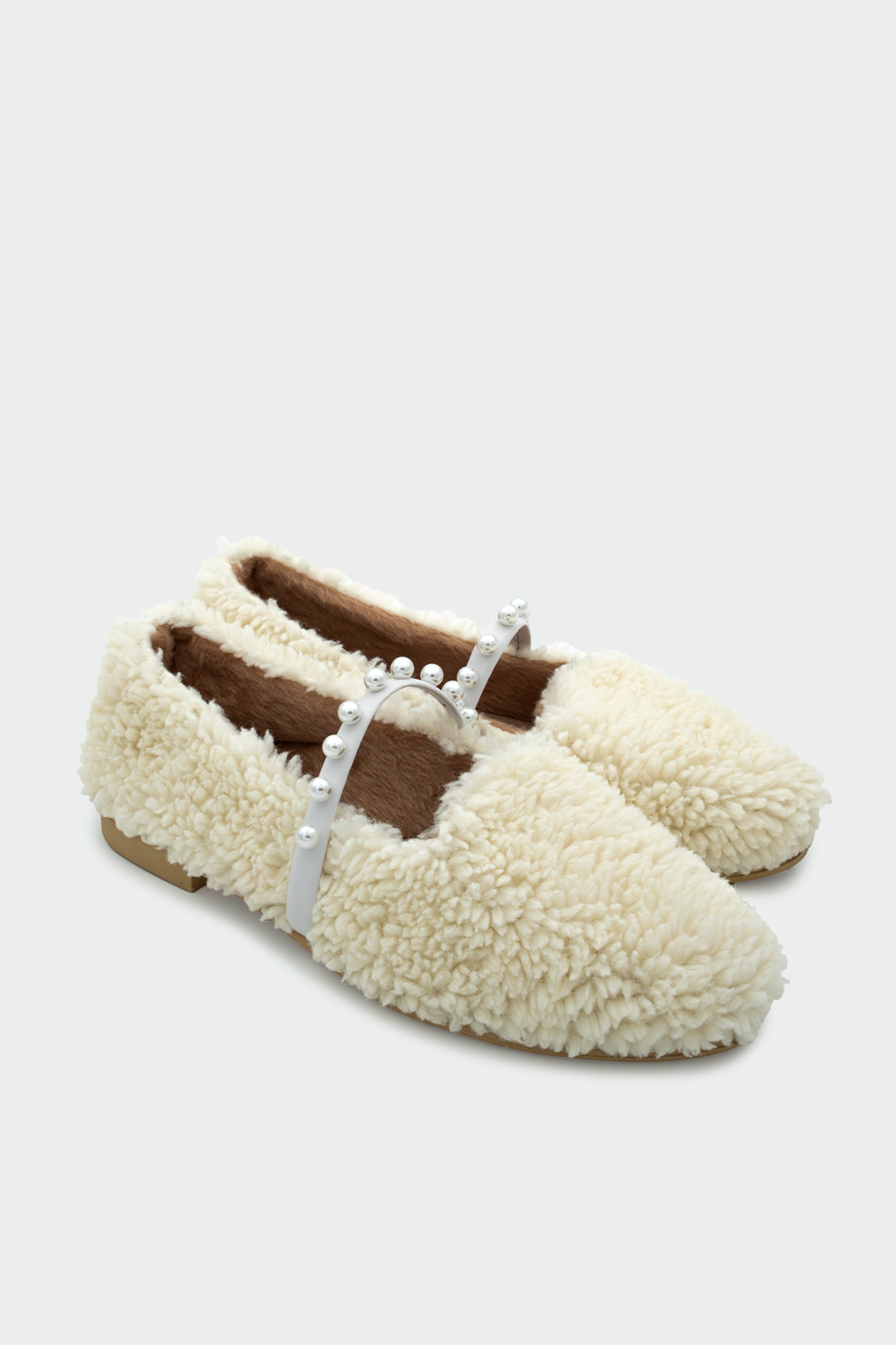 Kiko İnci Detaylı Ev Babeti - BEYAZ