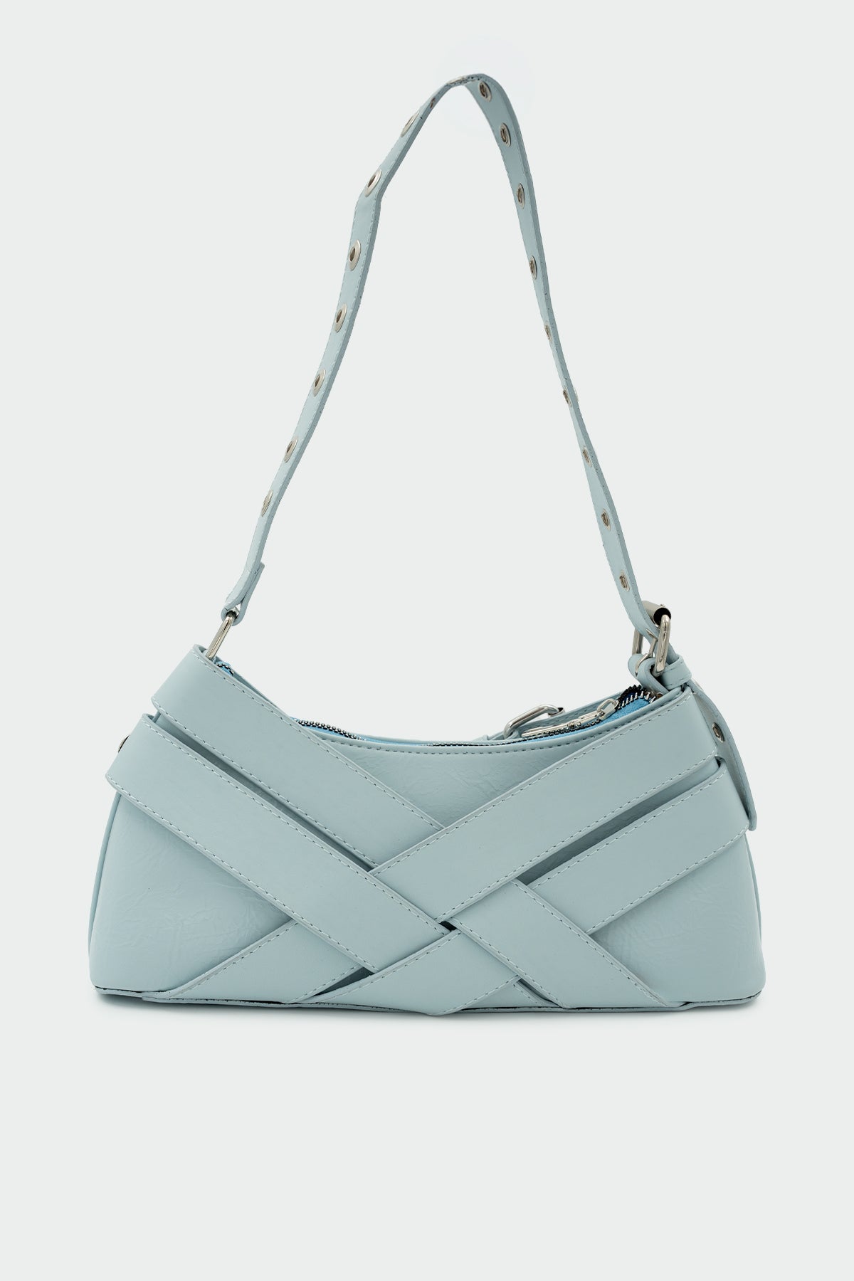 Fred Toka Detaylı Kadın Baget Çanta - Mavi