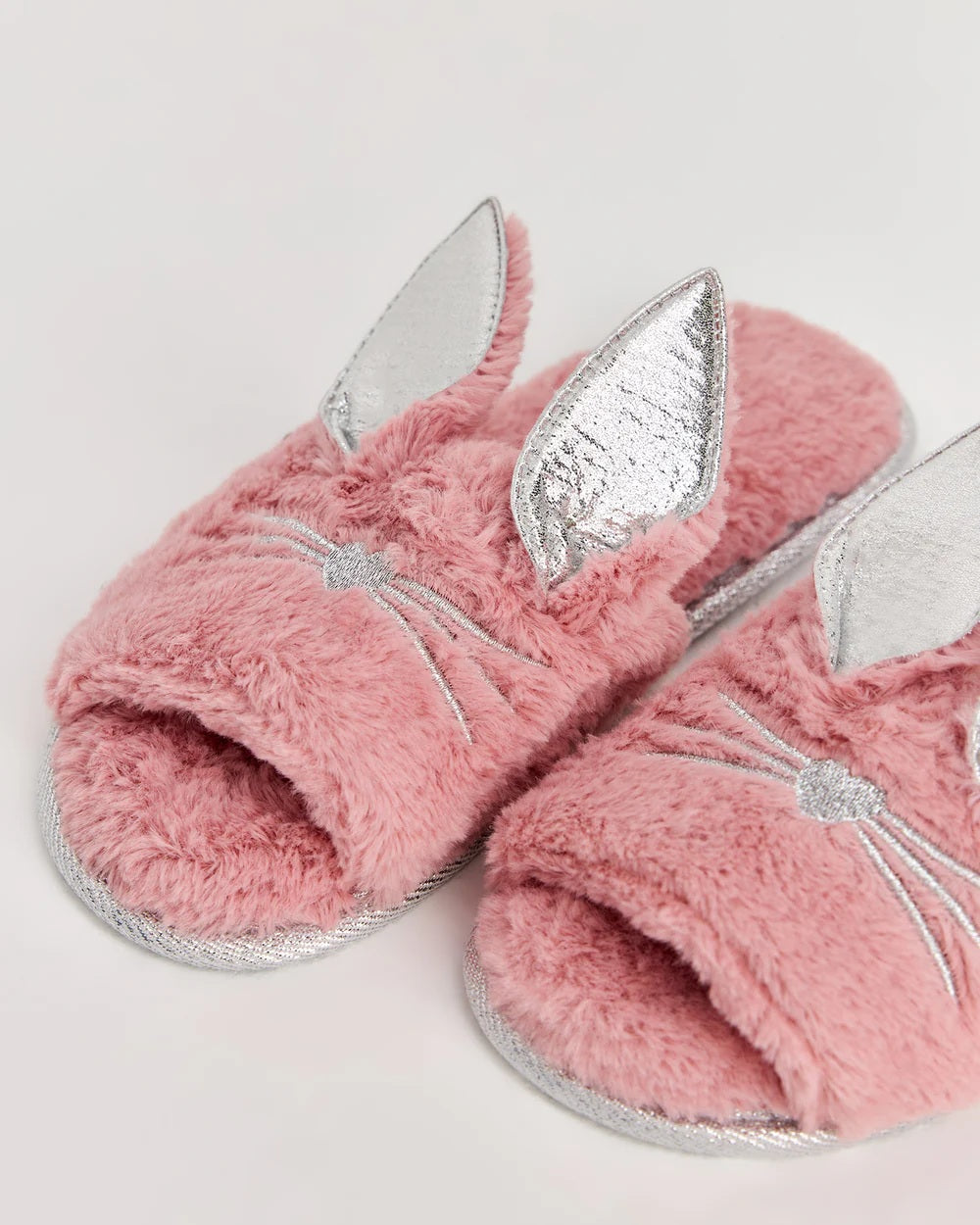 Buo Kedili Peluş Ev Terliği - PEMBE