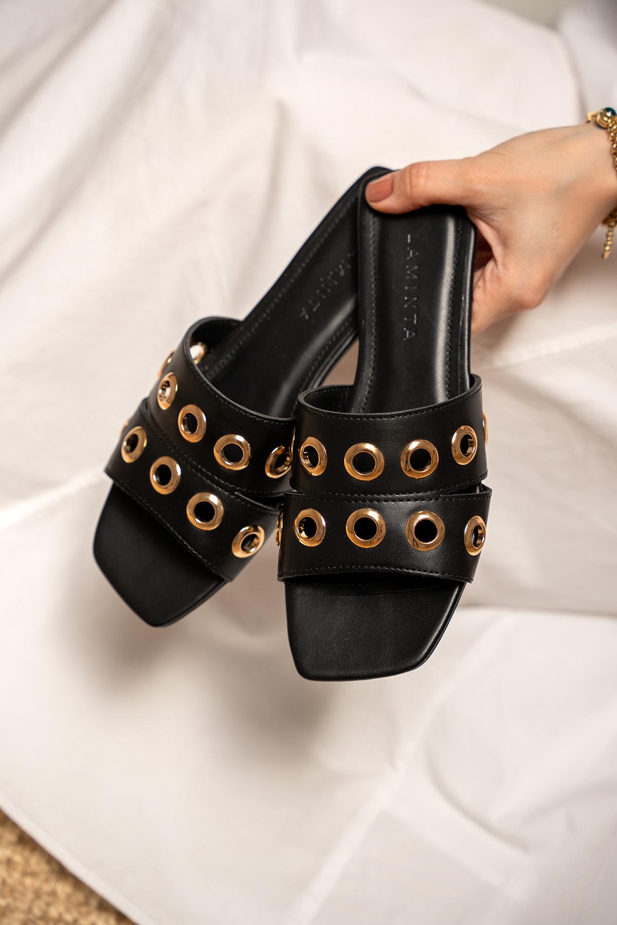 Duffy Kapsül Detaylı Terlik - SİYAH