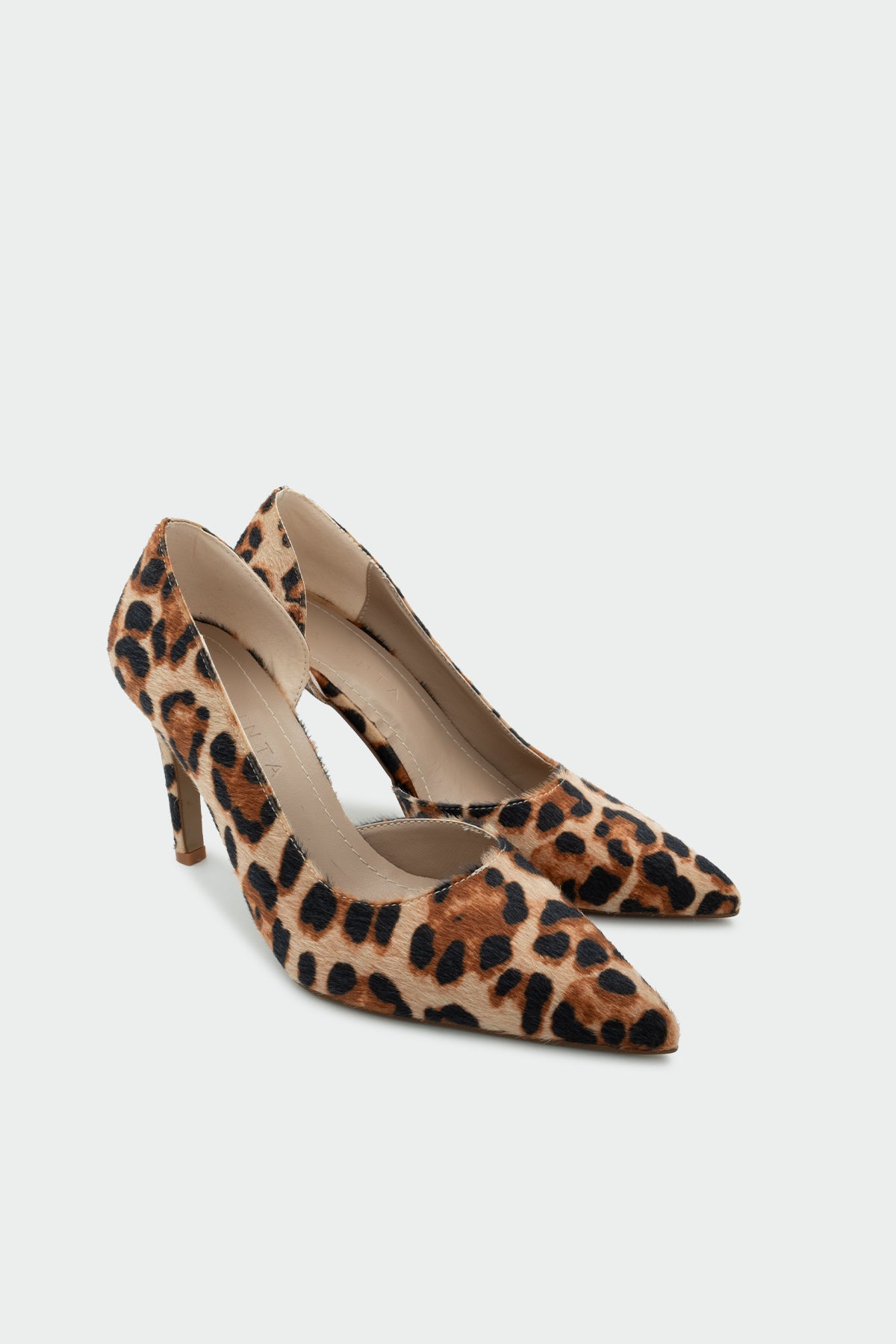 Shia Topuklu Ayakkabı - LEOPAR SÜET