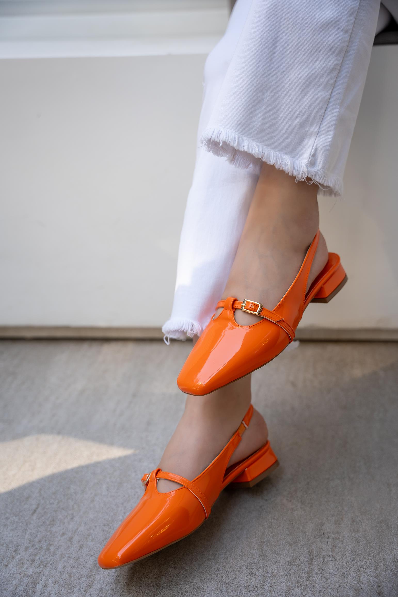 ODESA DÜZ CASUAL BABET - TURUNCU