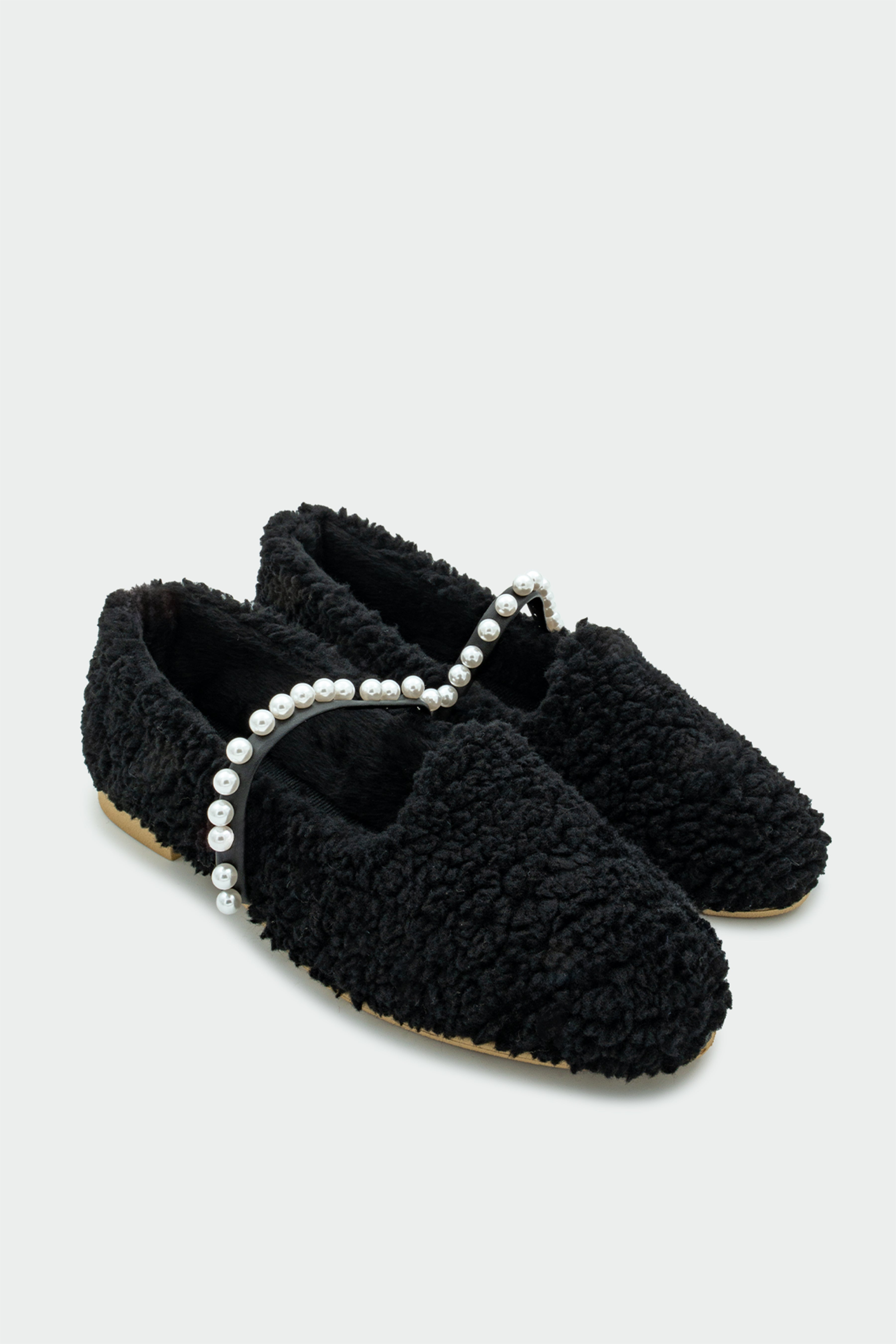 Kiko İnci Detaylı Ev Babeti - SİYAH