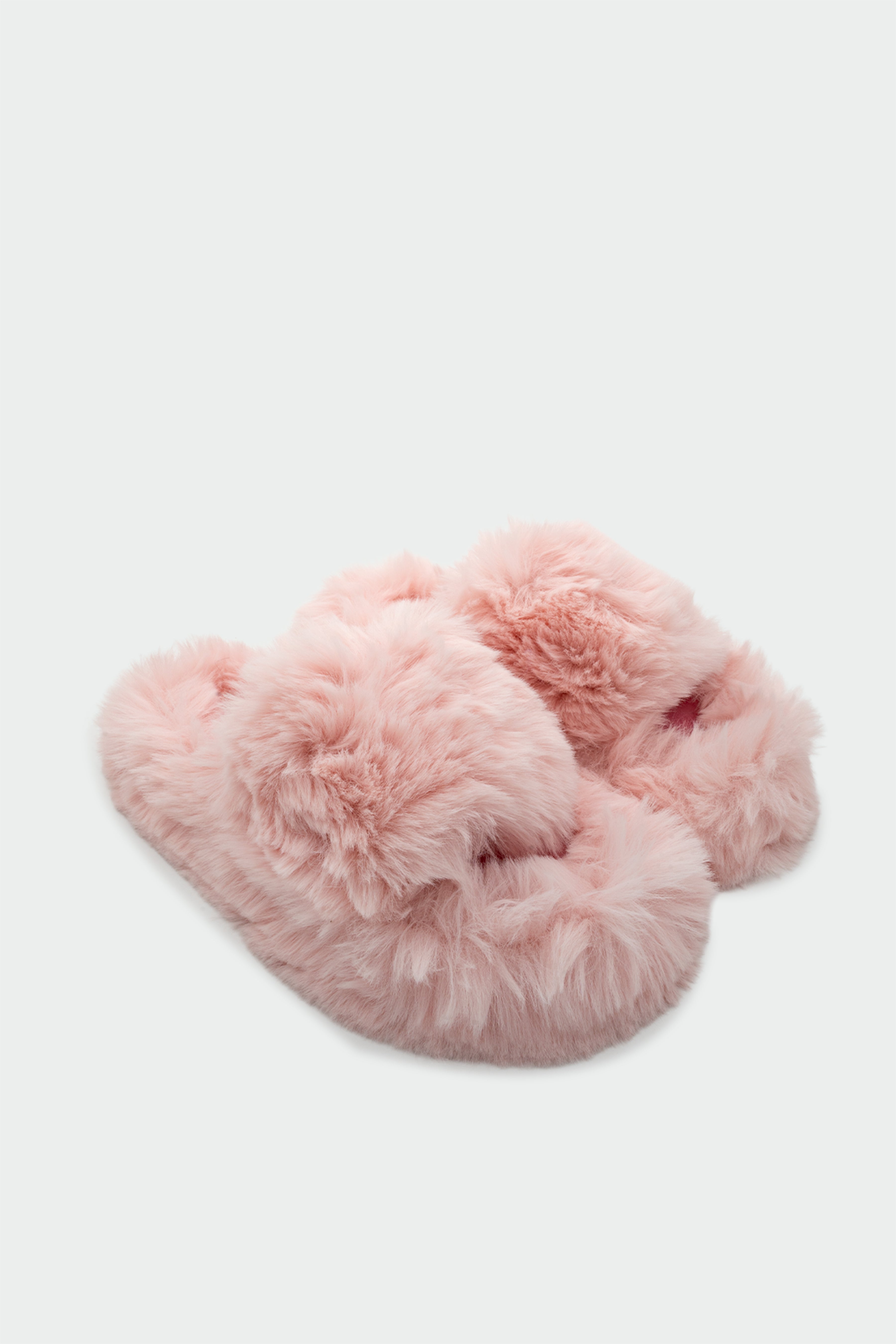 Pofi Peluş Ev Terliği - PEMBE