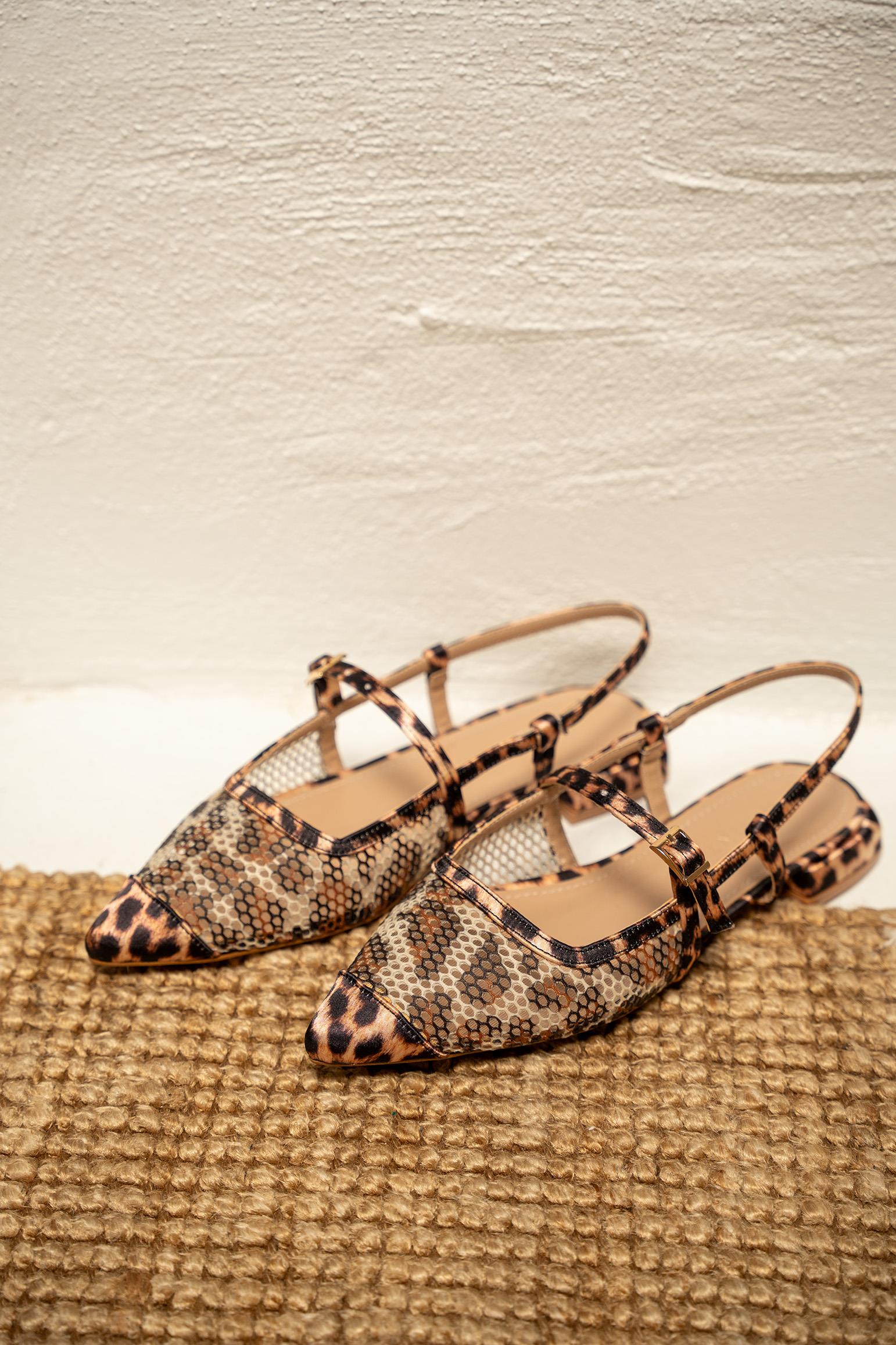 Salavor Leopar Detaylı Tokalı Babet - LEOPAR