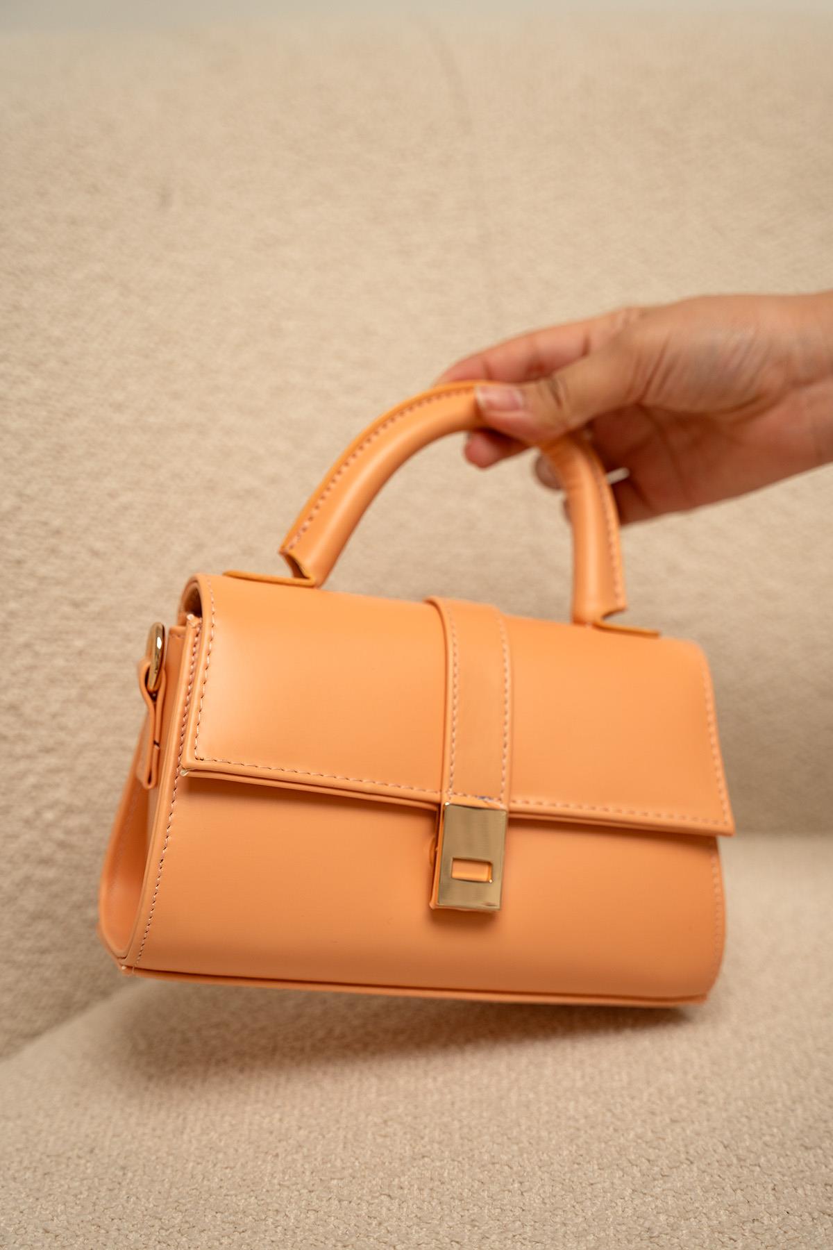 Tira Mini Kulplu Çanta - TURUNCU