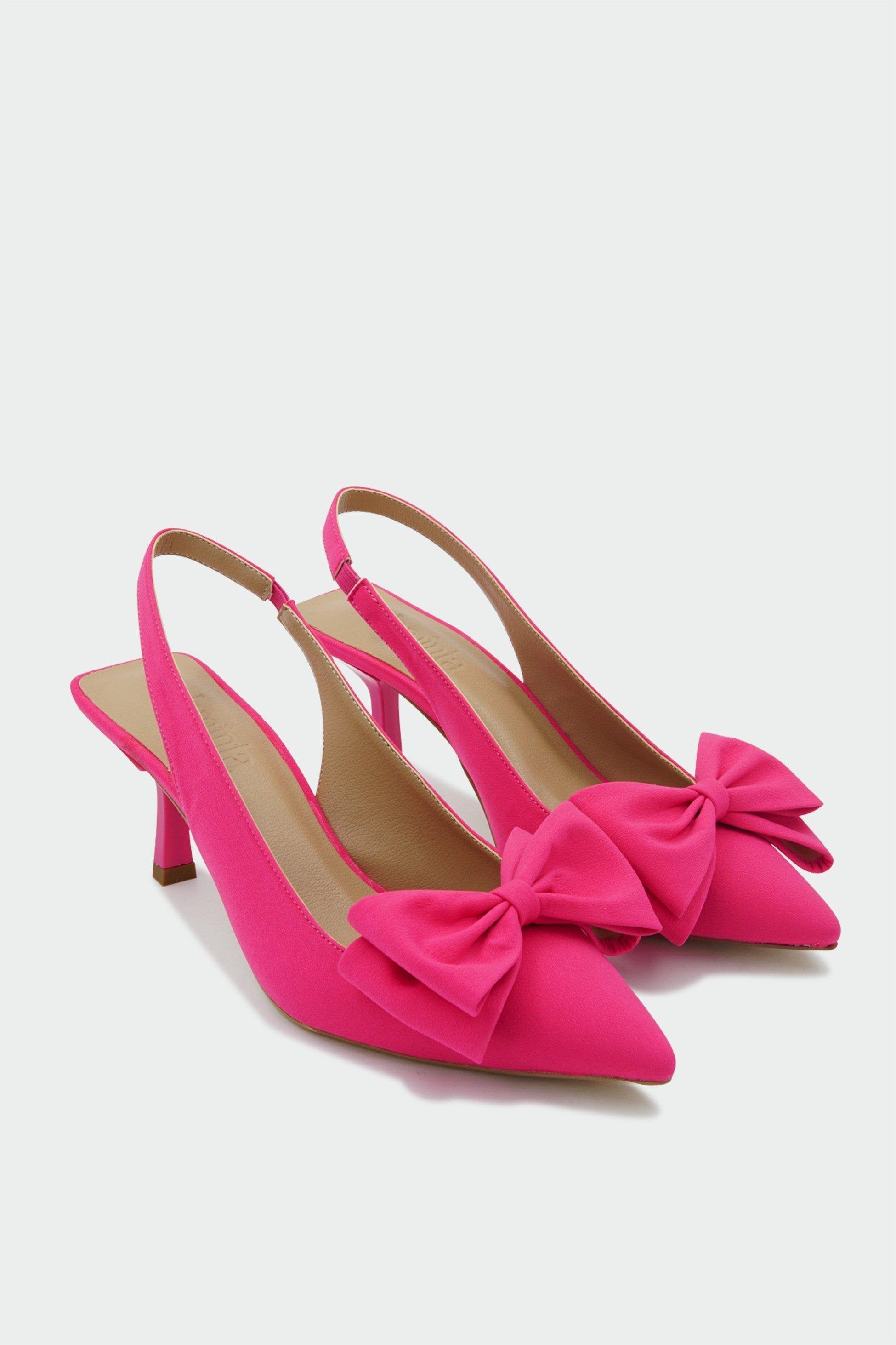 MARİBEL FİYONKLU TOPUKLU AYAKKABI - FUŞYA