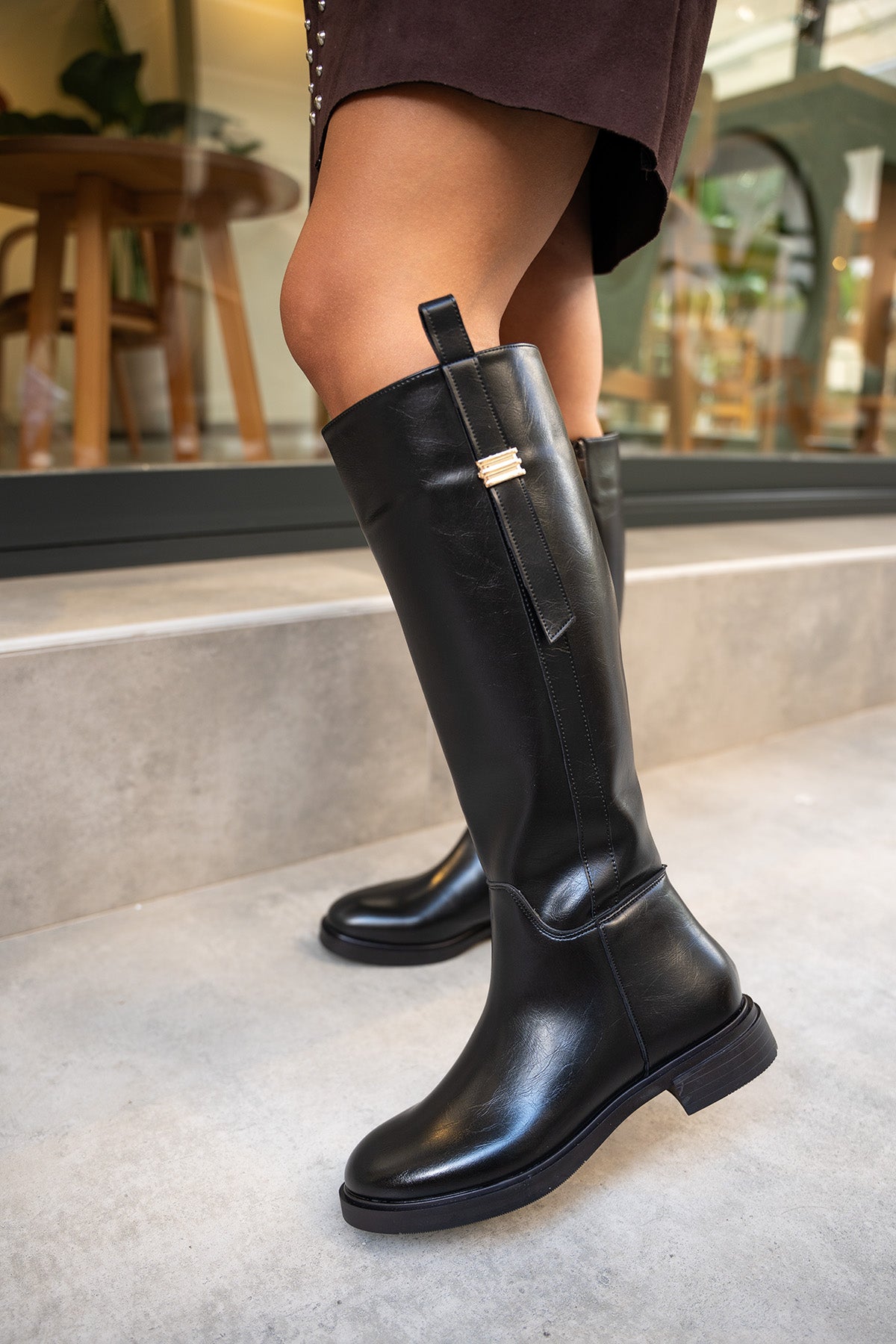 Mikara Çizme - SİYAH