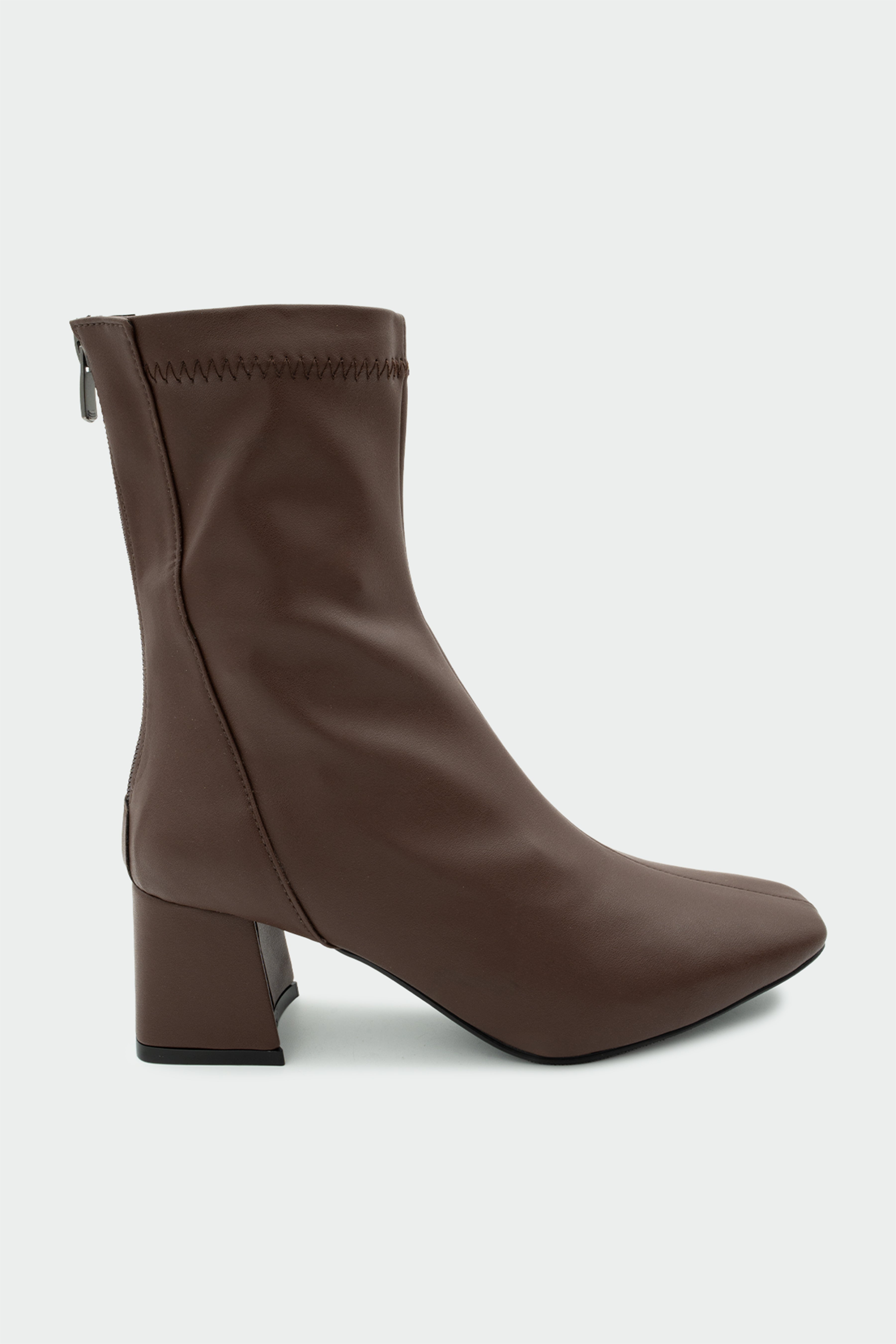 Dixi Küt Burun Streç Bot - AcıKahve Deri