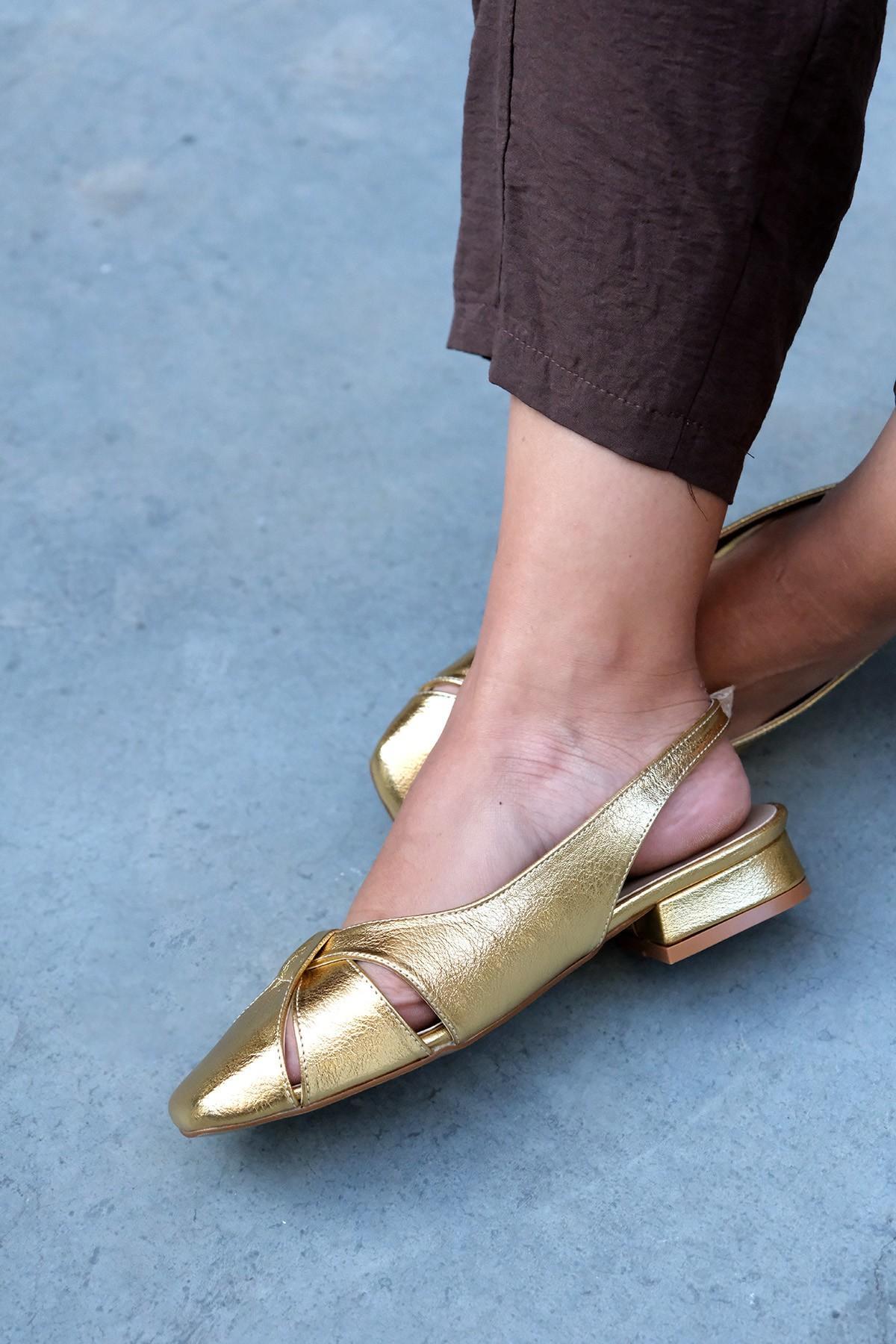 GOLDİE DÜZ CASUAL AYAKKABI - GOLD