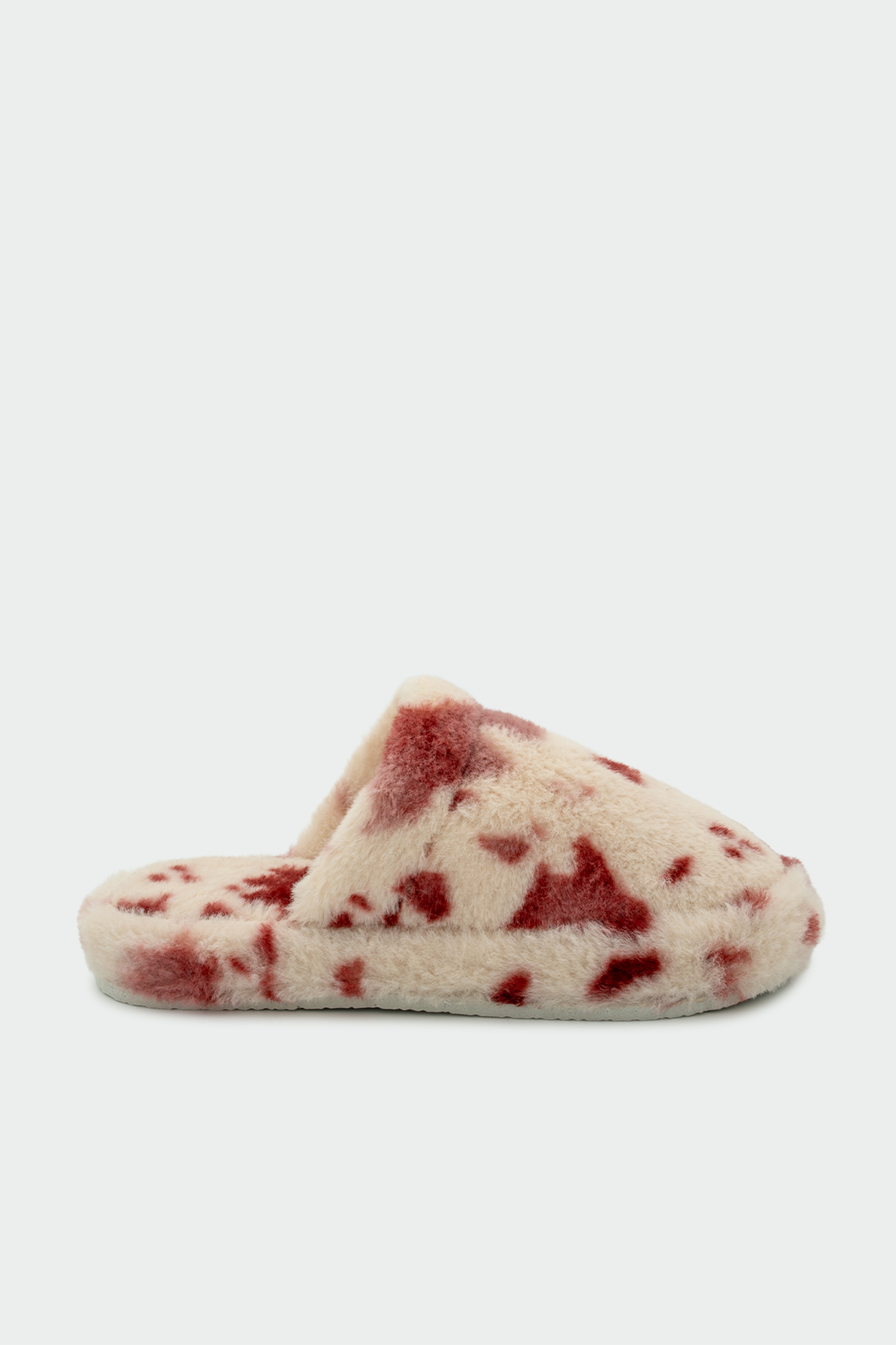 Rapapa Benekli Ev Terliği - BORDO